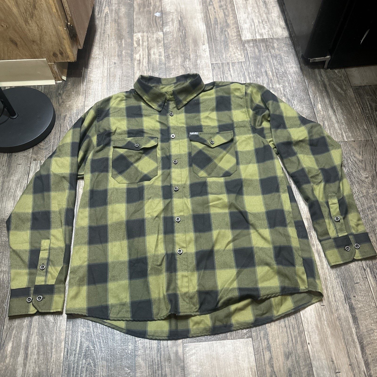 Dixxon Black Rifle Coffee Shirt Green Plaid Fireside Flannel