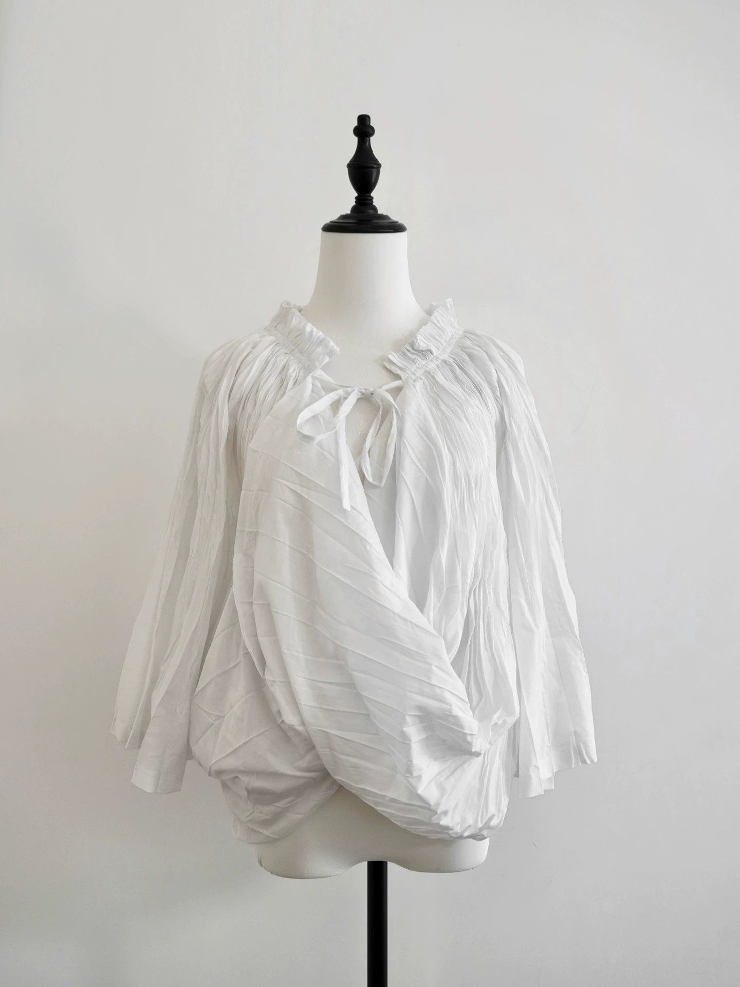 Junya Watanabe Junya Watanabe 2009SS Pleated Tie Neck Shirt XS Size XS / US 0-2 / IT 36-38 - 5 Thumbnail