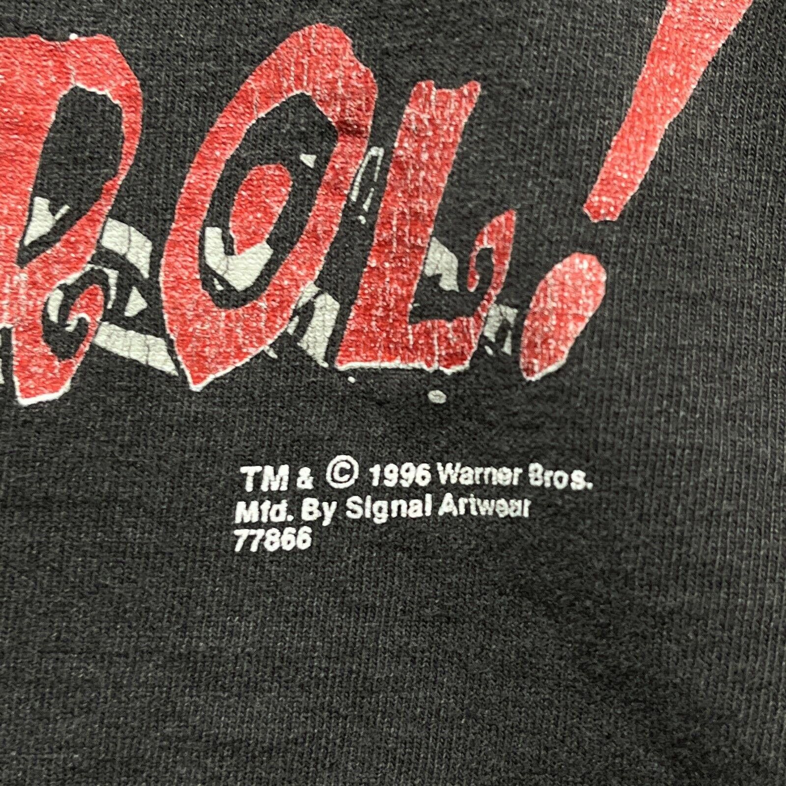 Vintage × Warner Bros Vintage 1996 Warner Bros Taz Out Of Control Black T-shirt L Size US L / EU 52-54 / 3 - 5 Thumbnail
