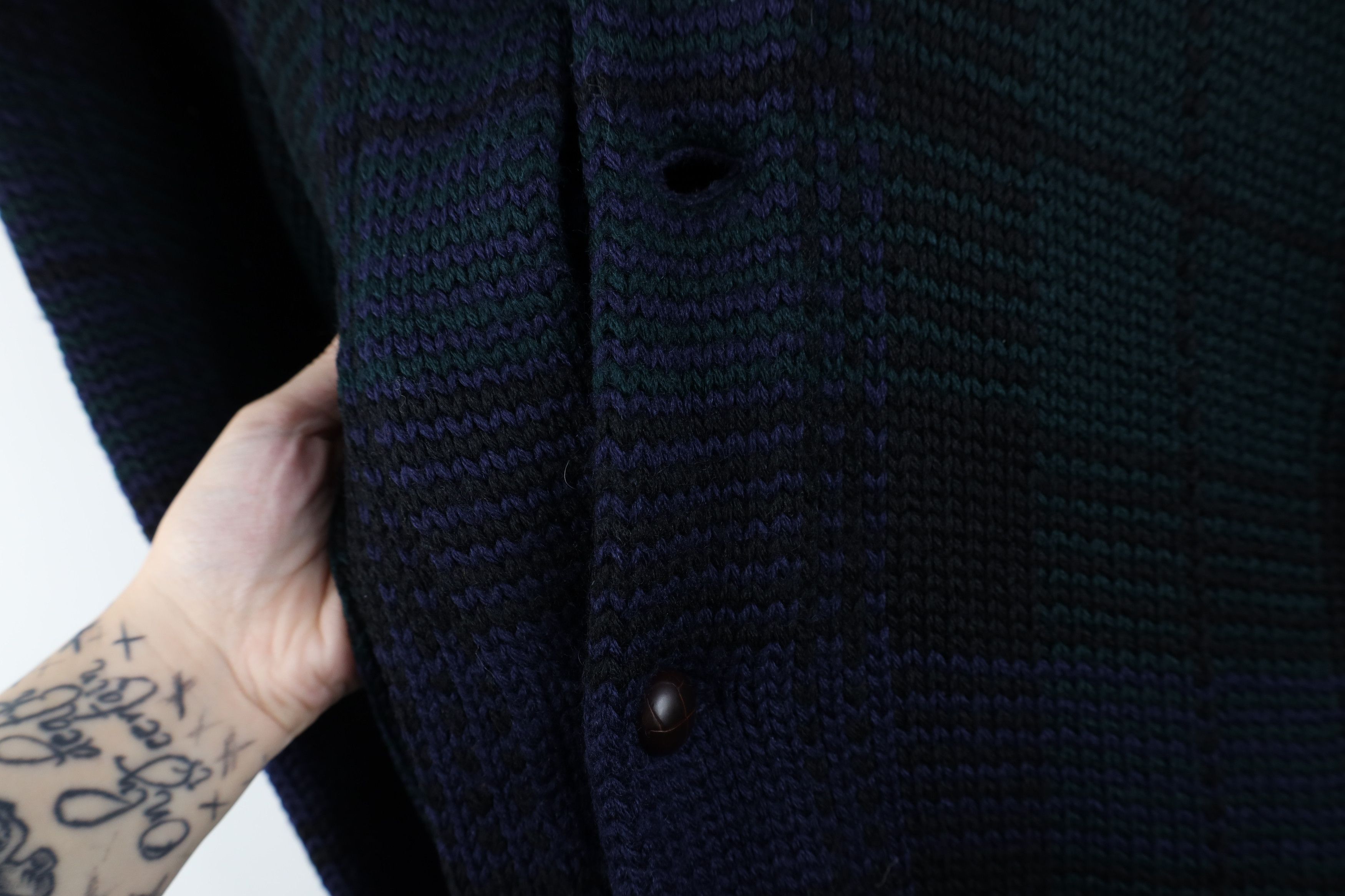 Ralph Lauren Vintage 90s Ralph Lauren Wool Knit Shawl Cardigan Sweater Size US L / EU 52-54 / 3 - 6 Thumbnail