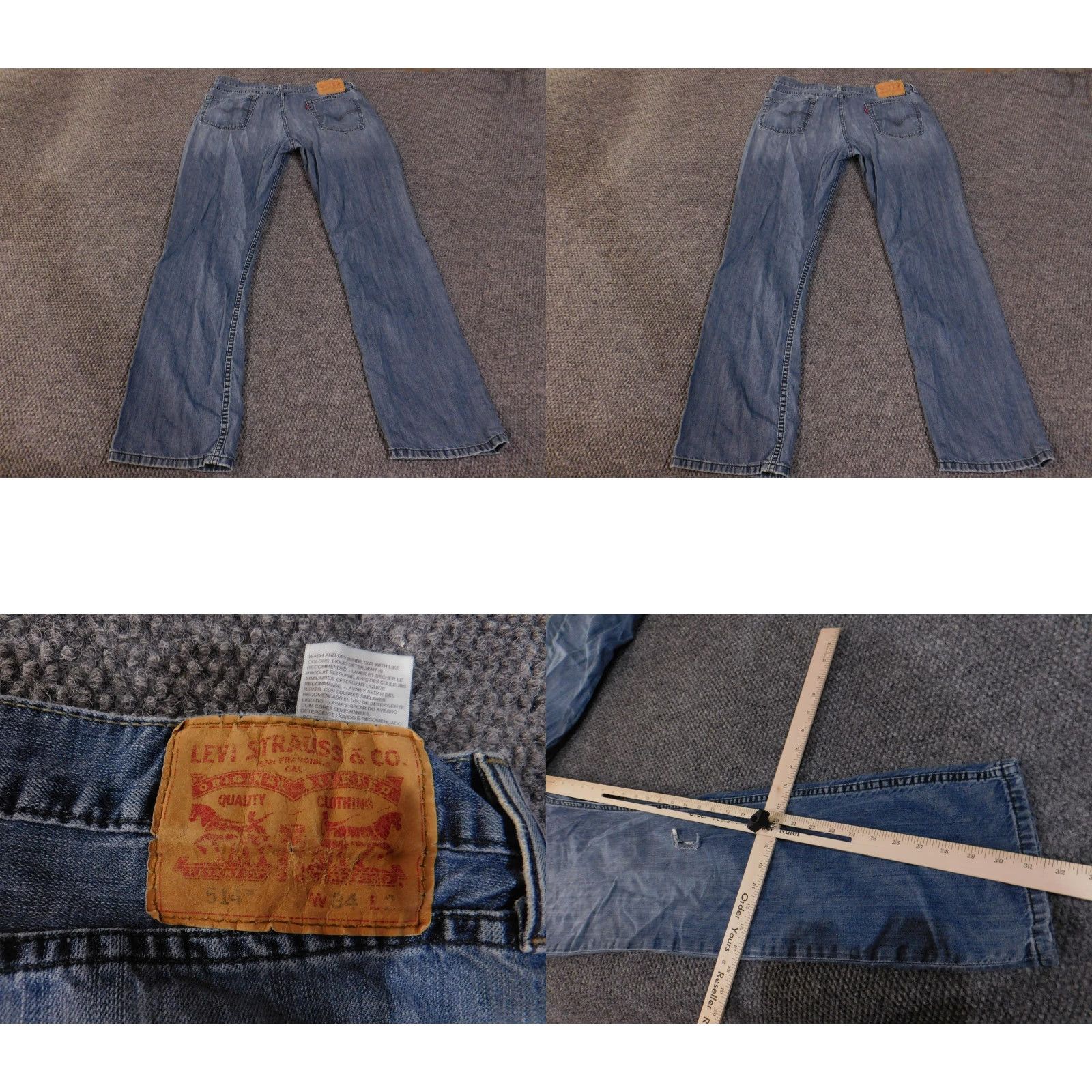 Levi's **Levi's 514 Men's Blue Straight Leg Distressed Jeans W34 L32** User: Levi's 514 Men's Blue Straight Leg Distressed Jeans W34 L32 Size US 34 / EU 50 - 8 Thumbnail