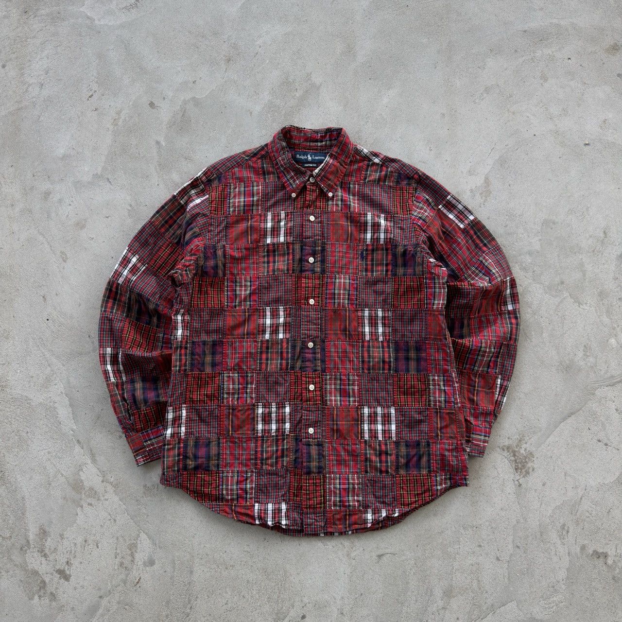 Polo Ralph Lauren Vintage 90s Polo Ralph Lauren Patch Preppy Button Ups Shirt Size US L / EU 52-54 / 3 - 1 Thumbnail