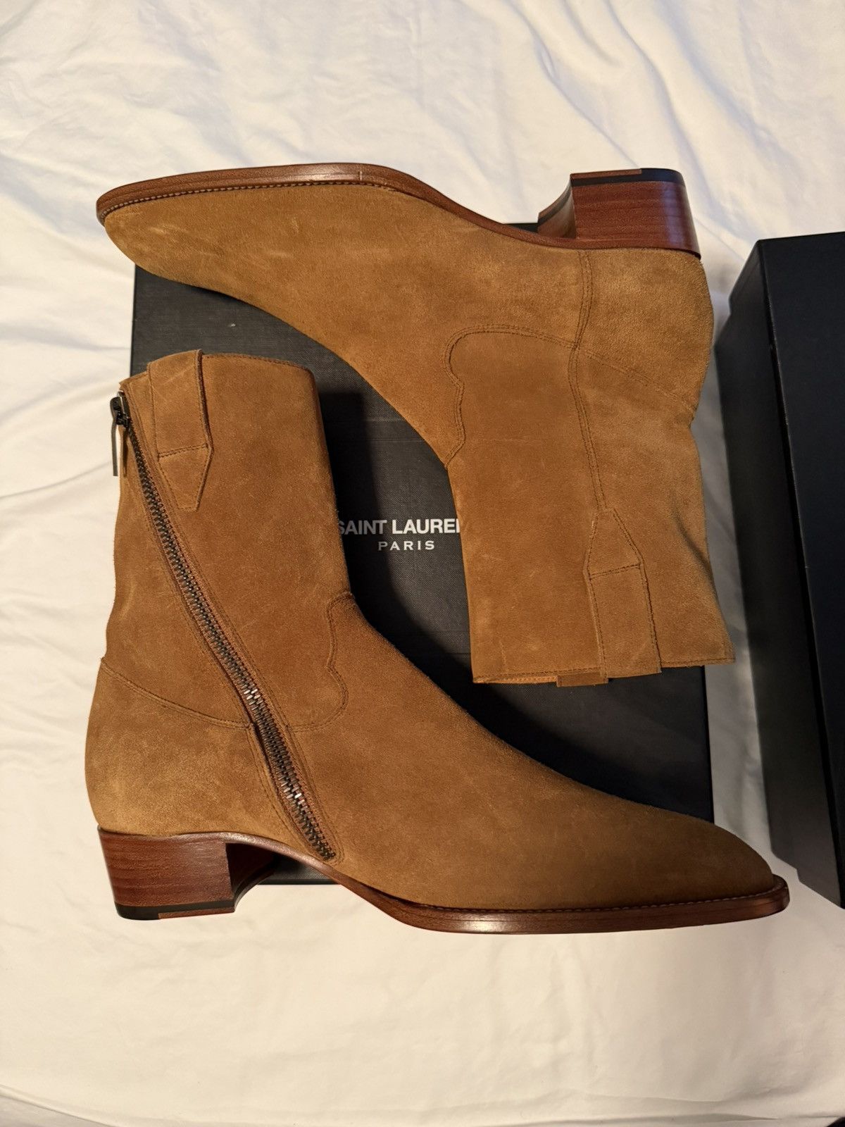 Saint Laurent Paris Brand New FW13 Ochre Cowboy Size US 10 / EU 43 - 1 Thumbnail