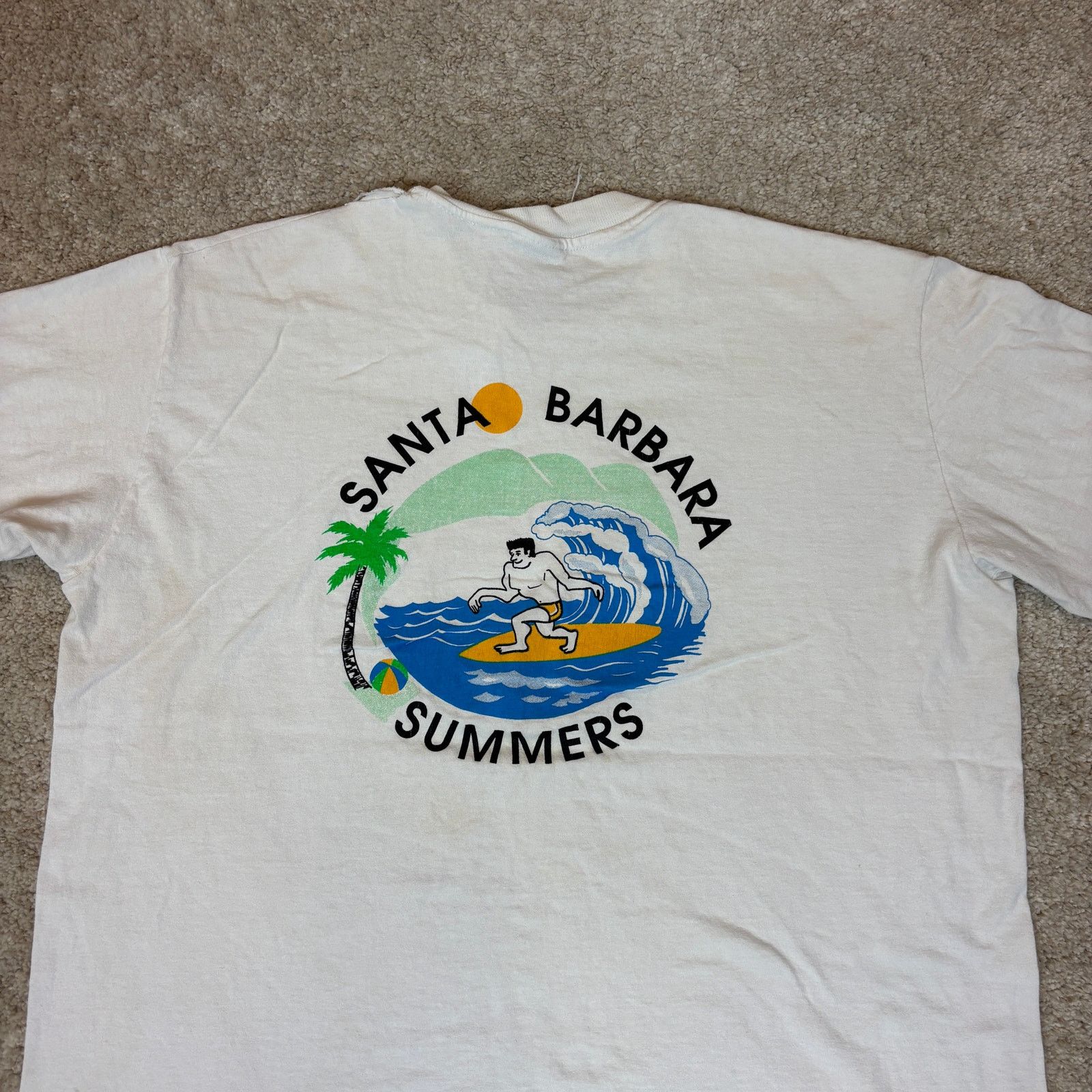 Vintage Vintage 80s That Guy Sportswear Santa Barbara Shirt Surf XL Size US XL / EU 56 / 4 - 2 Thumbnail