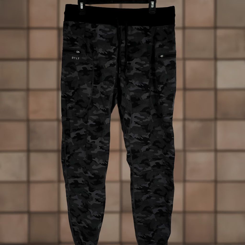 Asics Bylt Basics Elite+ Joggers Black Camo XXL Jogger Mens Athletic Activewear Tapered Pocketed Stretch Camouflage 2XL Pants Baggy? Size US 39 - 1 Thumbnail