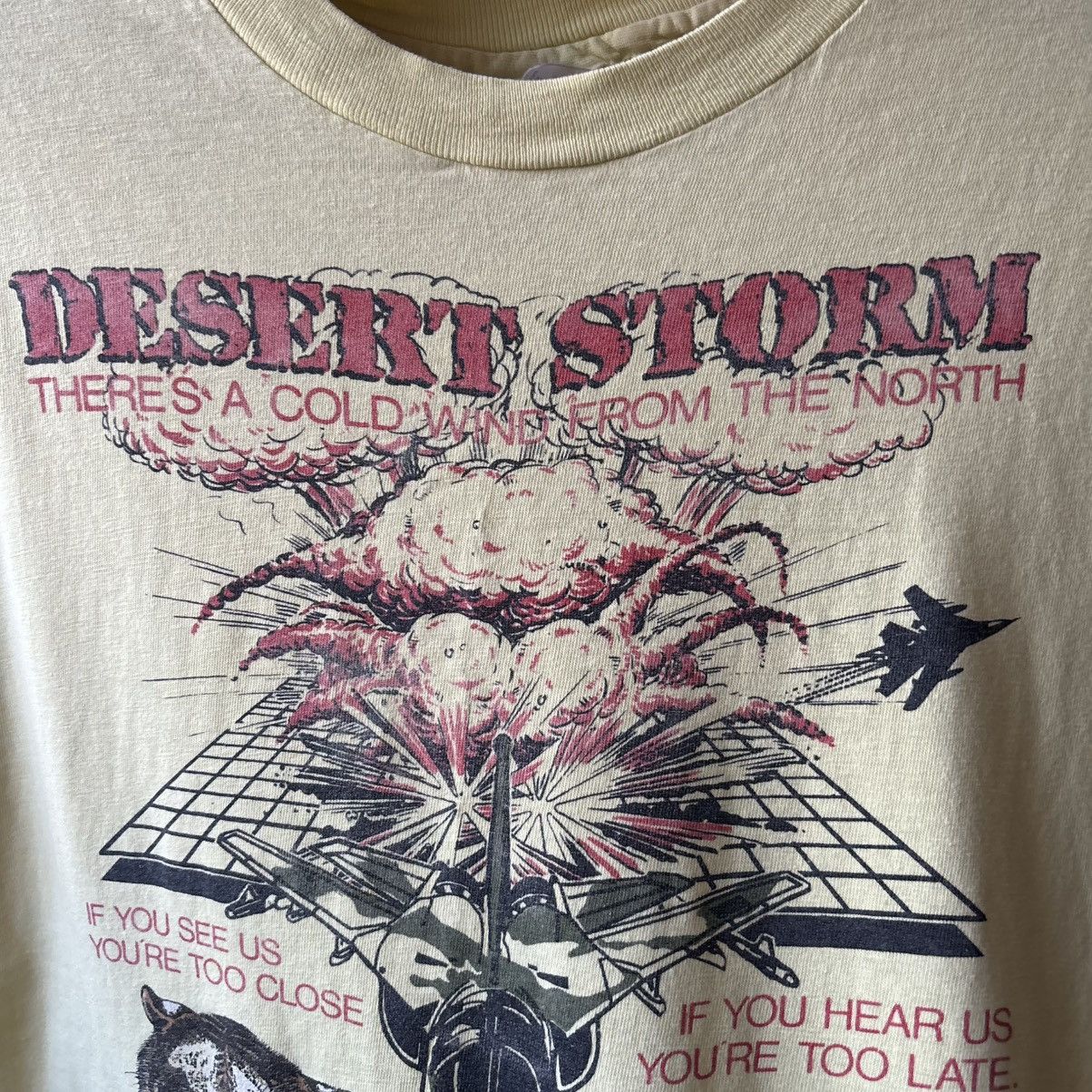 20471120 Vintage 80’s DESERT STORM 79th Tactical Fighter Squadron Tee Size US L / EU 52-54 / 3 - 4 Thumbnail