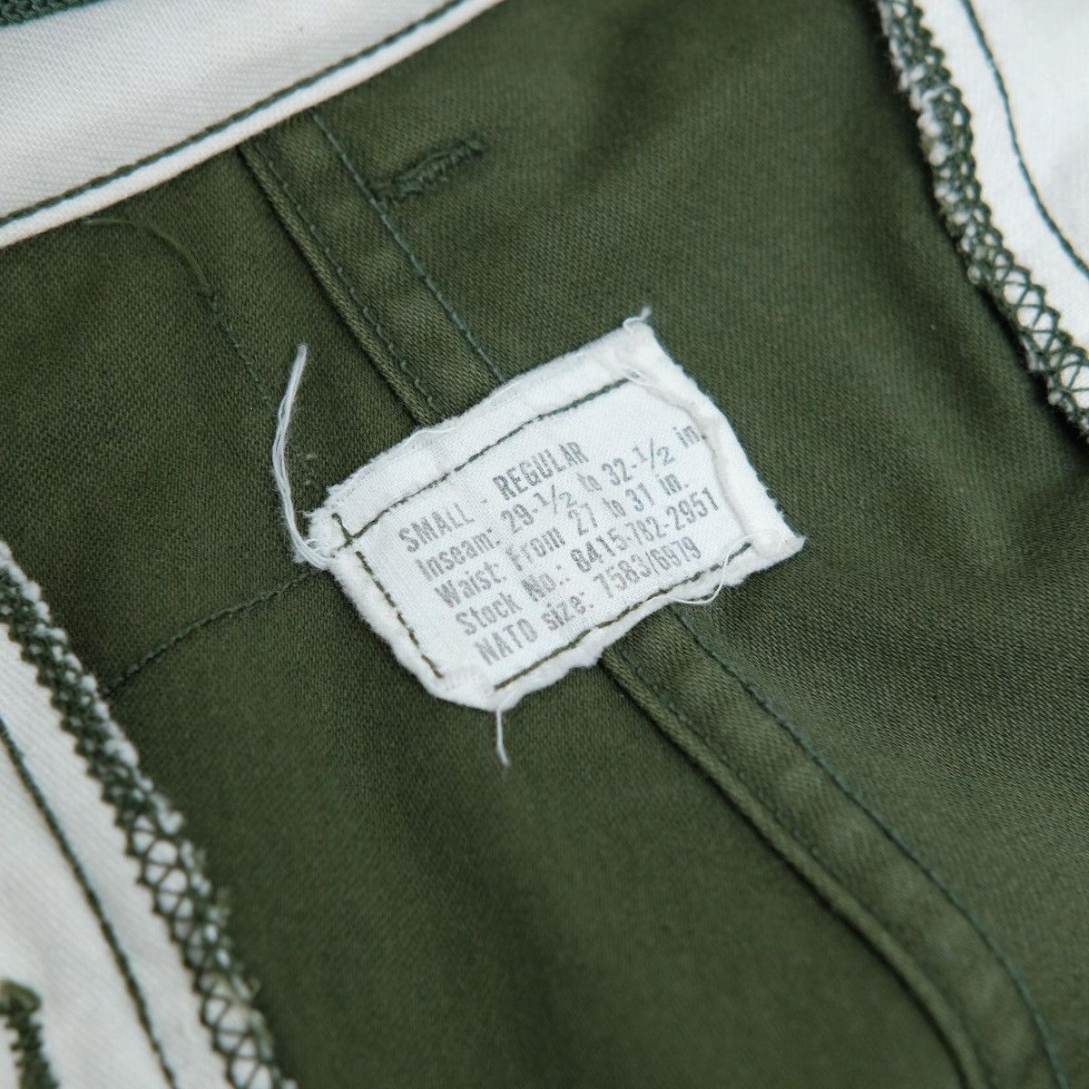 Vintage Vintage 70s Army Shade 107 Cargo Pants Tactical Winfield Mfg Size US 30 / EU 46 - 6 Thumbnail