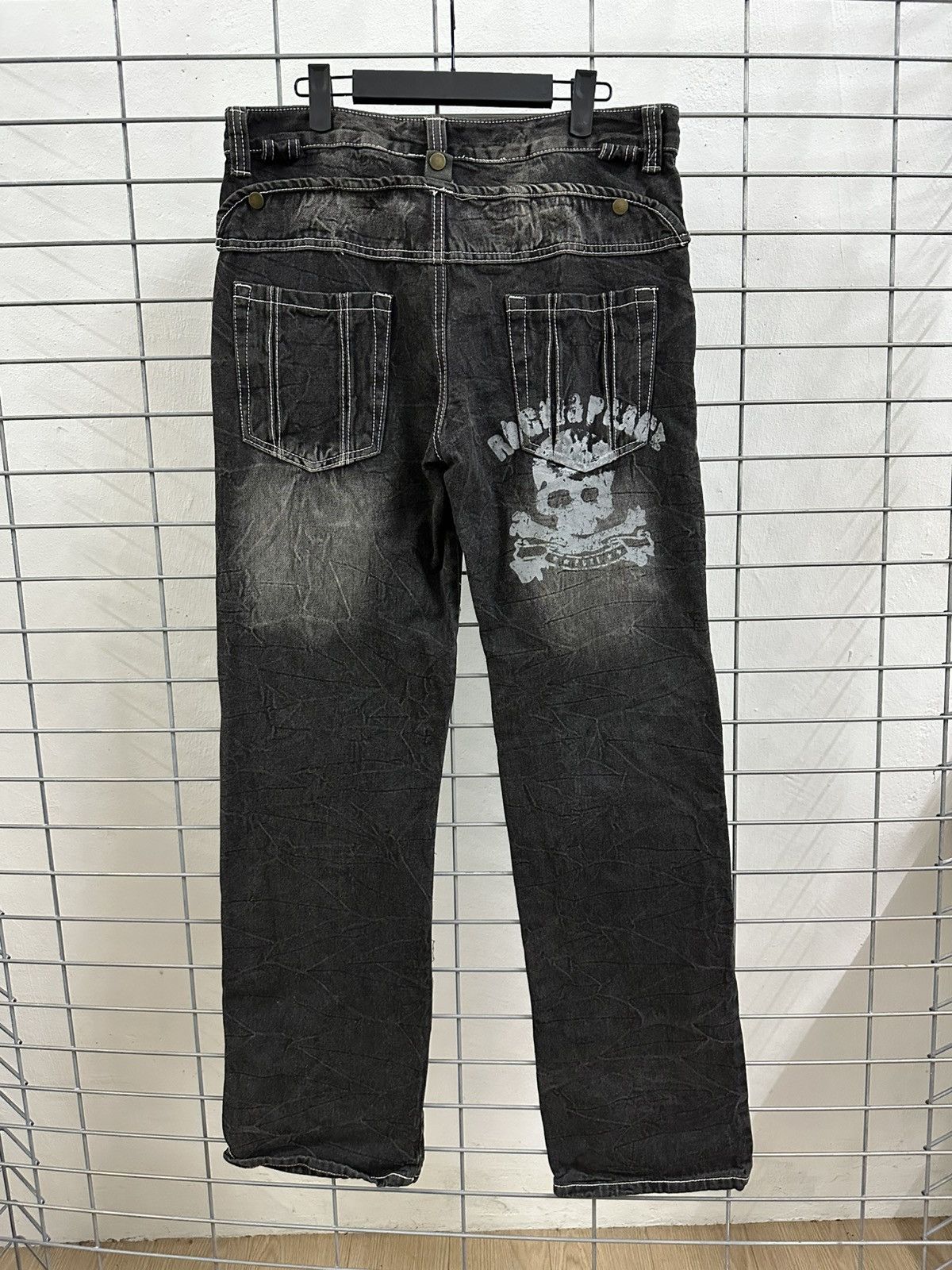 If Six Was Nine × Japanese Brand Rare And Beautiful Aston Design Multi Pocket Punk Bush Pants Size US 34 / EU 50 - 2 Thumbnail