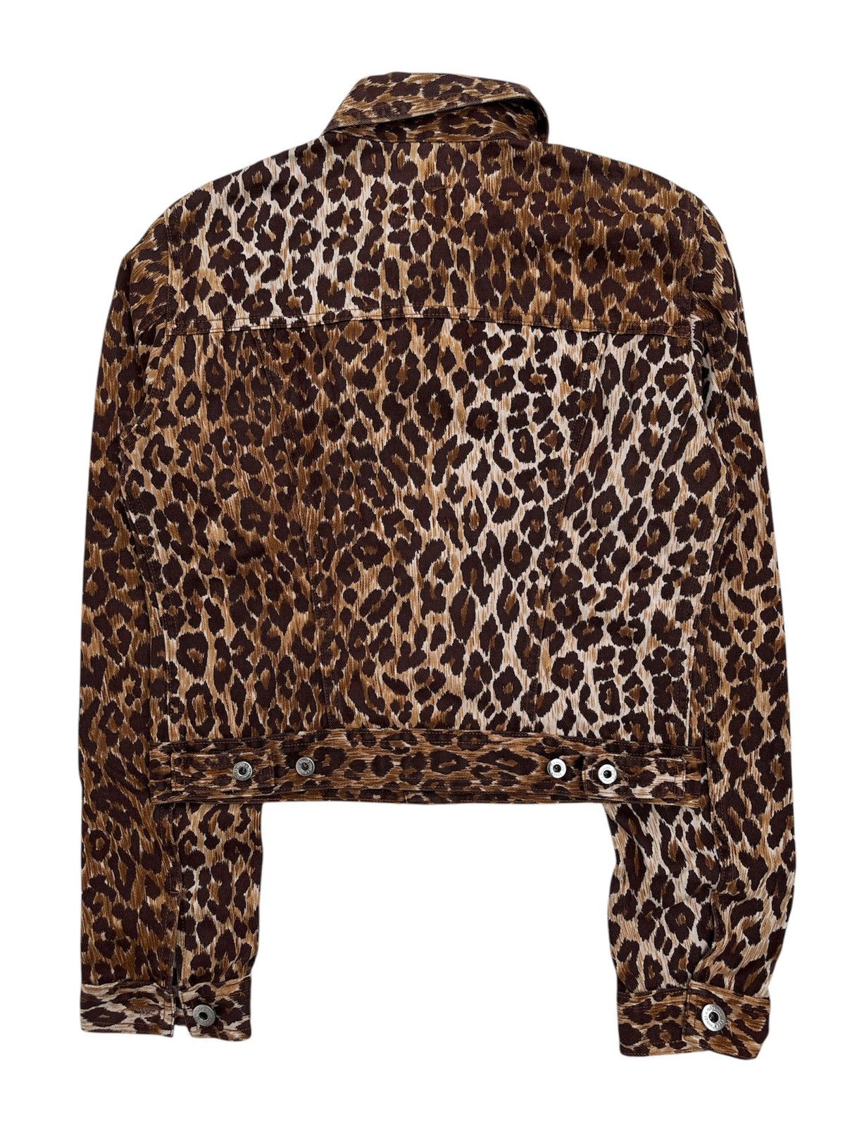 Hedi Slimane Leopard Crop Trucker Jacket Size US XS / EU 42 / 0 - 2 Thumbnail