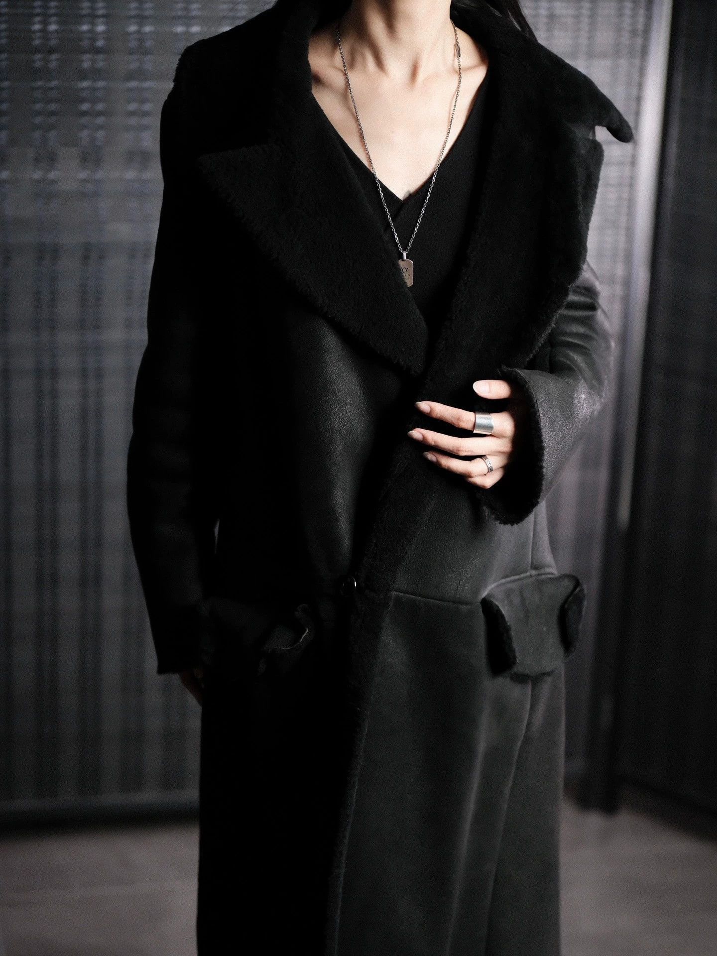 Yohji Yamamoto Yohji Yamamoto 04AW Archive Oversized Shearling Coat Size L / US 10 / IT 46 - 3 Thumbnail