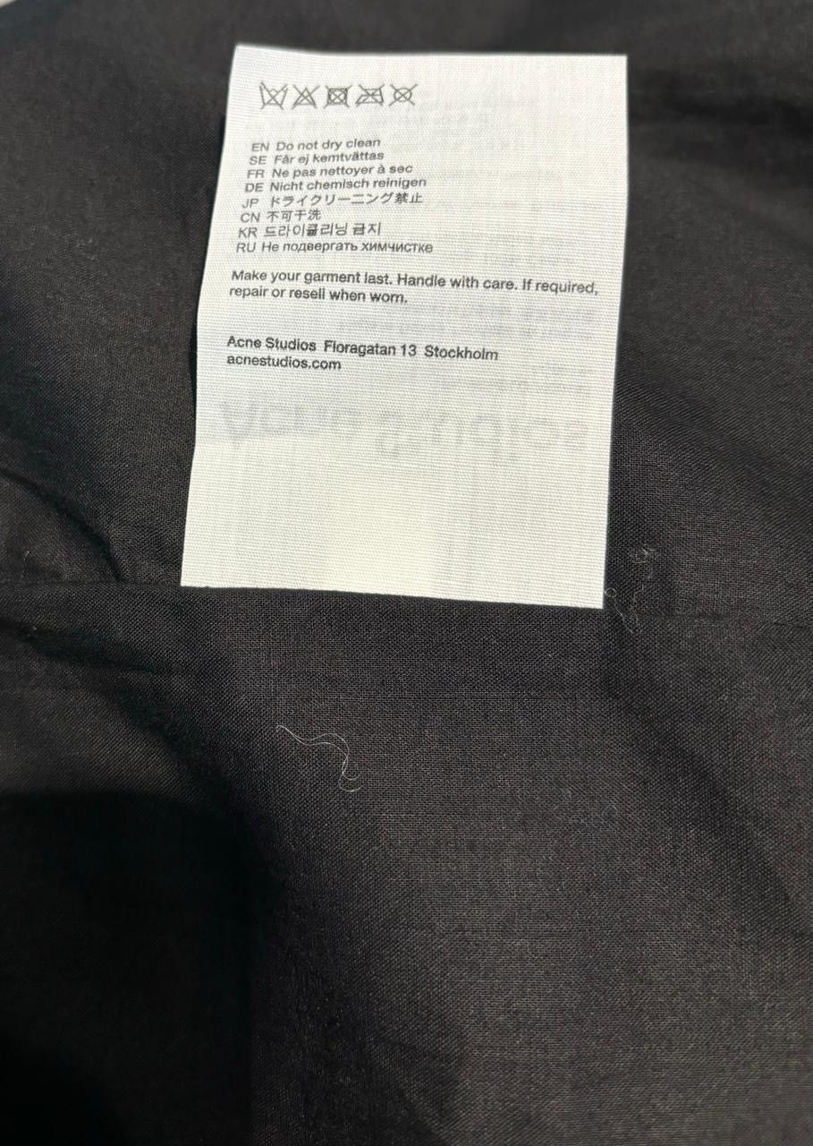 Acne Studios Acne Studios Asymmetric coated crinkled-leather shirt Size US S / EU 44-46 / 1 - 8 Thumbnail