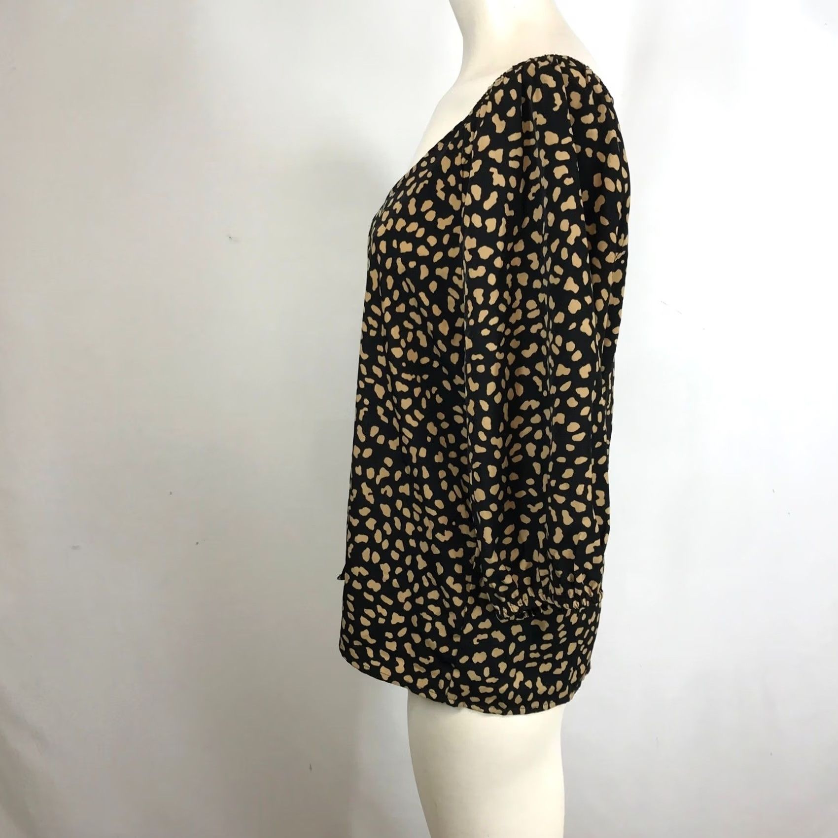 Sanctuary Sanctuary Blouse Women XL V Neck Button Front Leopard Print Tunic Animal Print Size XL / US 12-14 / IT 48-50 - 6 Thumbnail