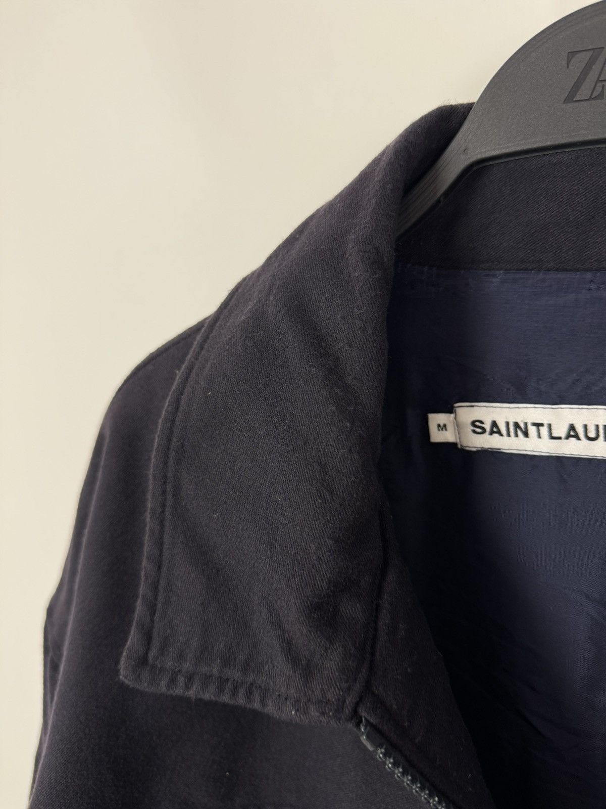 Yves Saint Laurent 1990’s Vintage Saint Lauren Jeans YSL Navy Work Jacket Size US M / EU 48-50 / 2 - 9 Thumbnail