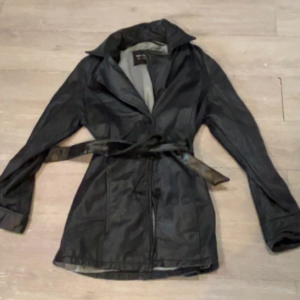 Wilsons Leather Wilsons Leather Women's Black Belted Jacket Size XS / US 0-2 / IT 36-38 - 3 Thumbnail