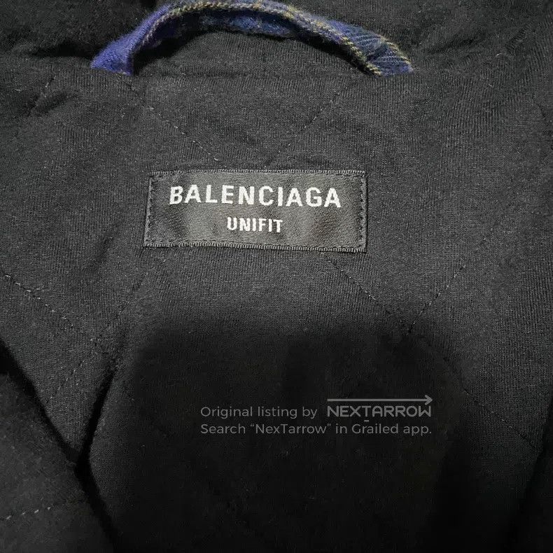 Balenciaga Balenciaga Purple flannel plaid hooded sweatshirt Size US XS / EU 42 / 0 - 3 Thumbnail
