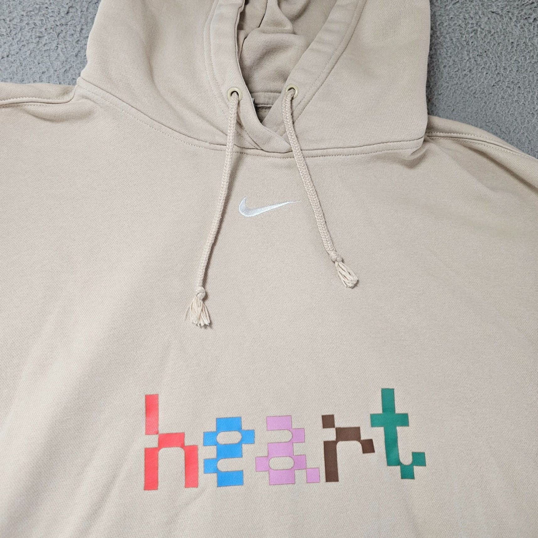 Nike Nike Hoodie Womens XL Brown Heart Chicago Skyline Oversized Fleece Center Check Size XL / US 12-14 / IT 48-50 - 3 Thumbnail