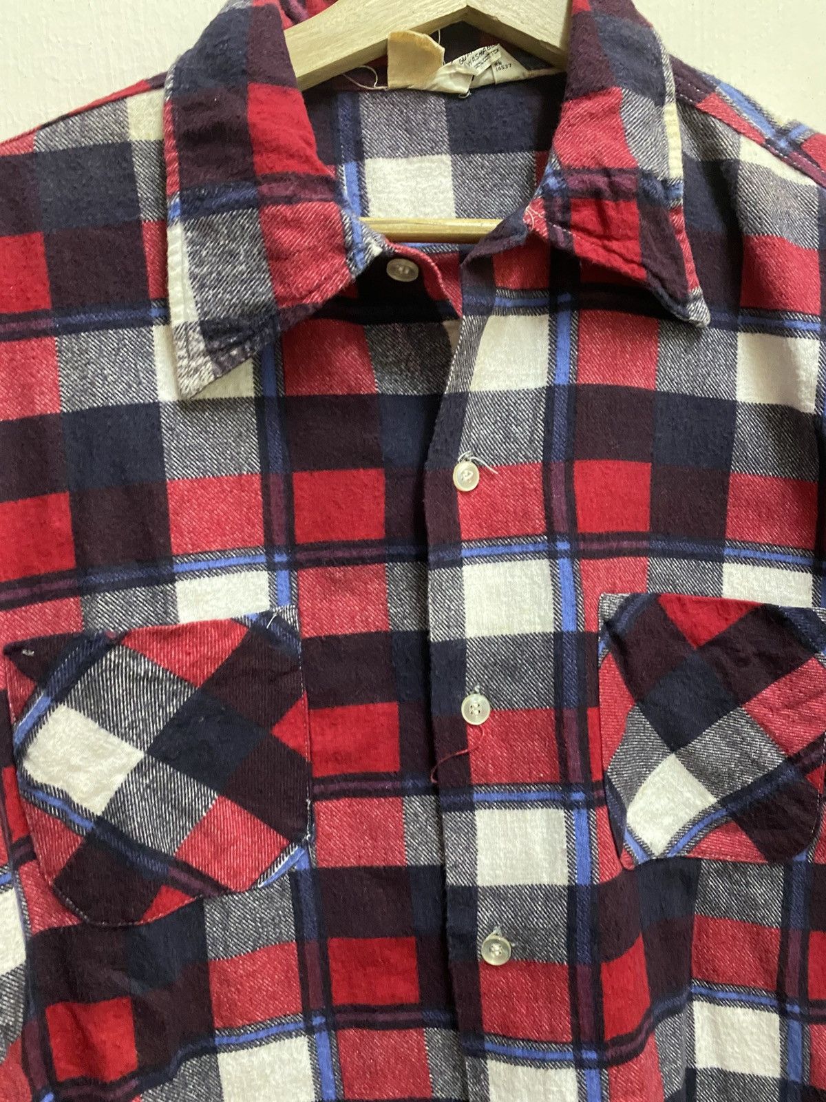 Flannel Sussex Flannel Shirt Cotton Red Colour Size US L / EU 52-54 / 3 - 3 Thumbnail