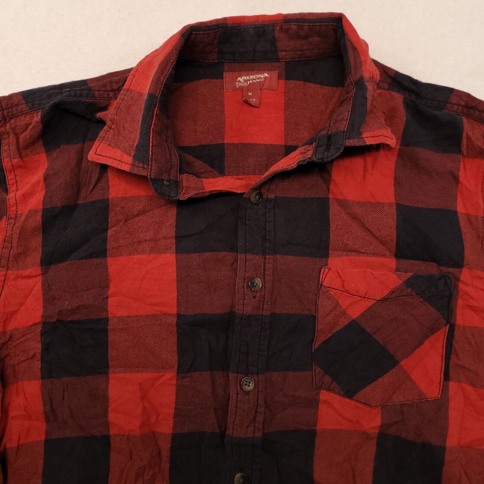 Arizona Jean Co. Arizona Jean Co Buffalo Check Flannel Shirt Mens Size M Red Size US M / EU 48-50 / 2 - 1 Thumbnail