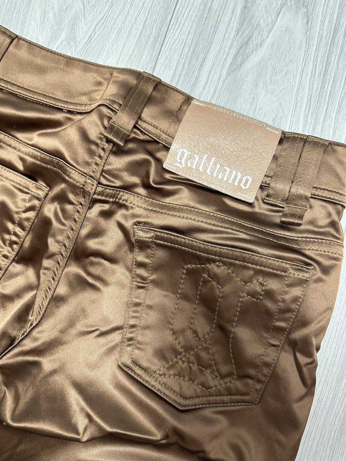Designer × John Galliano John Galliano Vintage Women's Satin Trousers Pants Size 28" / US 6 / IT 42 - 8 Thumbnail