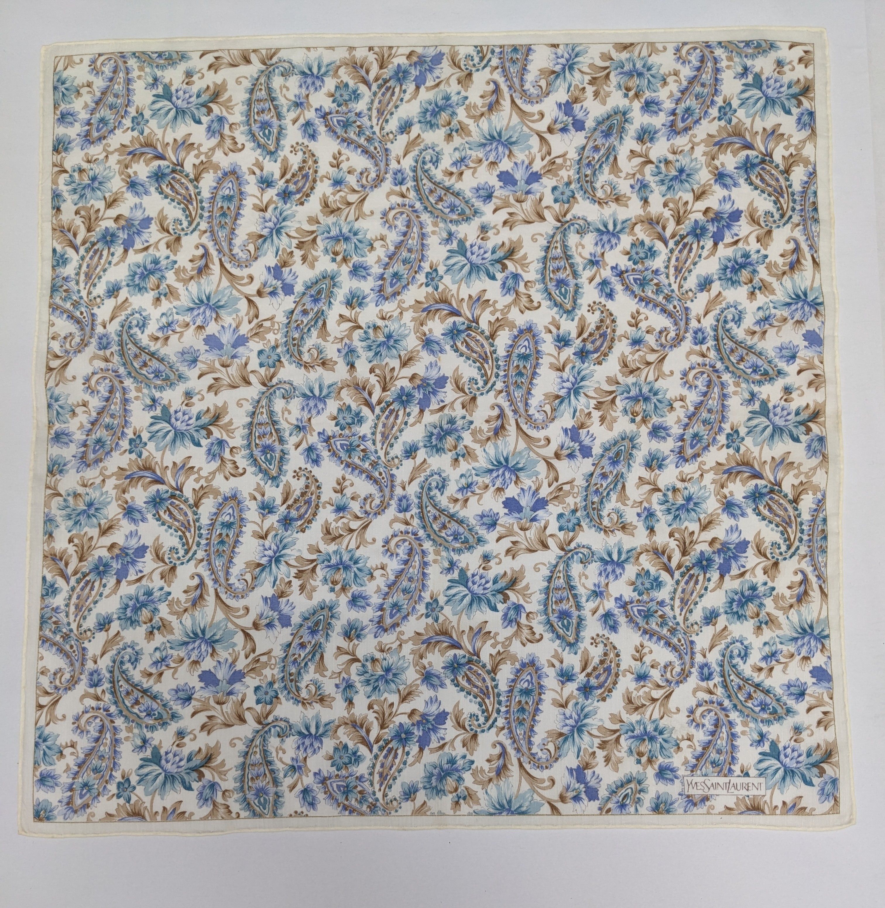 Yves Saint Laurent Yves Saint Laurent Paisley Floral Handkerchief Size ONE SIZE - 3 Thumbnail