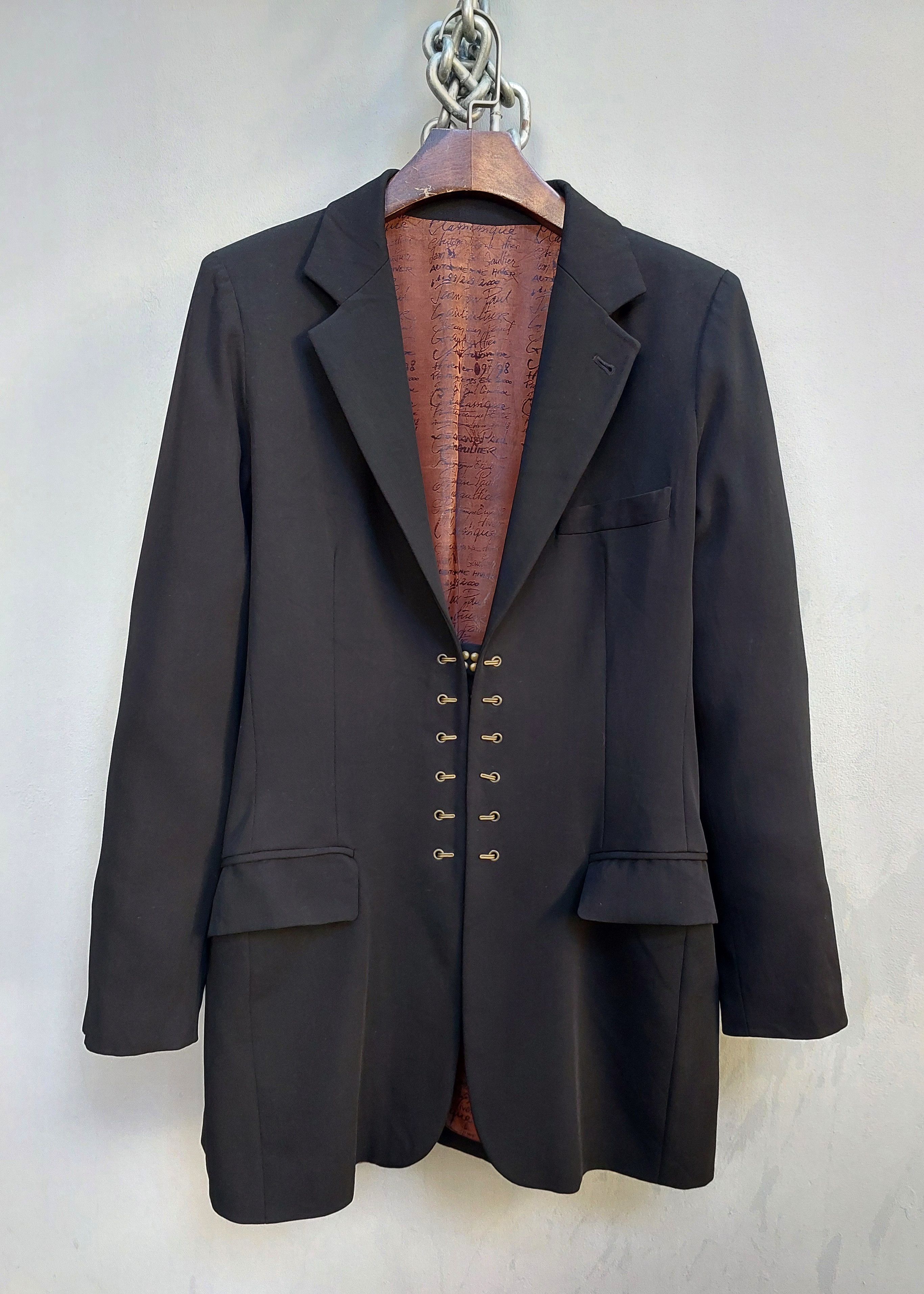 Jean Paul Gaultier Jean Paul Gaultier Hiver 97-98 Hook & I Wool Jacket Size XL / US 12-14 / IT 48-50 - 1 Thumbnail