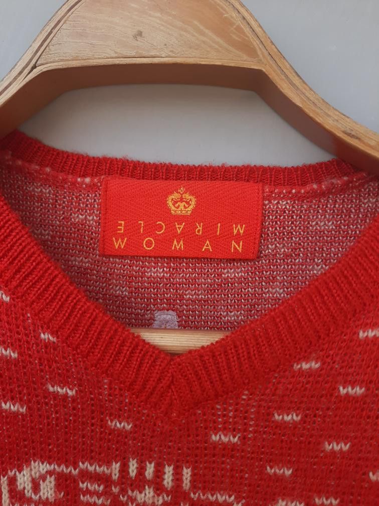 Japanese Brand Vintage Japan Made Souvenir TigerMiracle Woman Sweater, 90’s Size S / US 4 / IT 40 - 5 Thumbnail