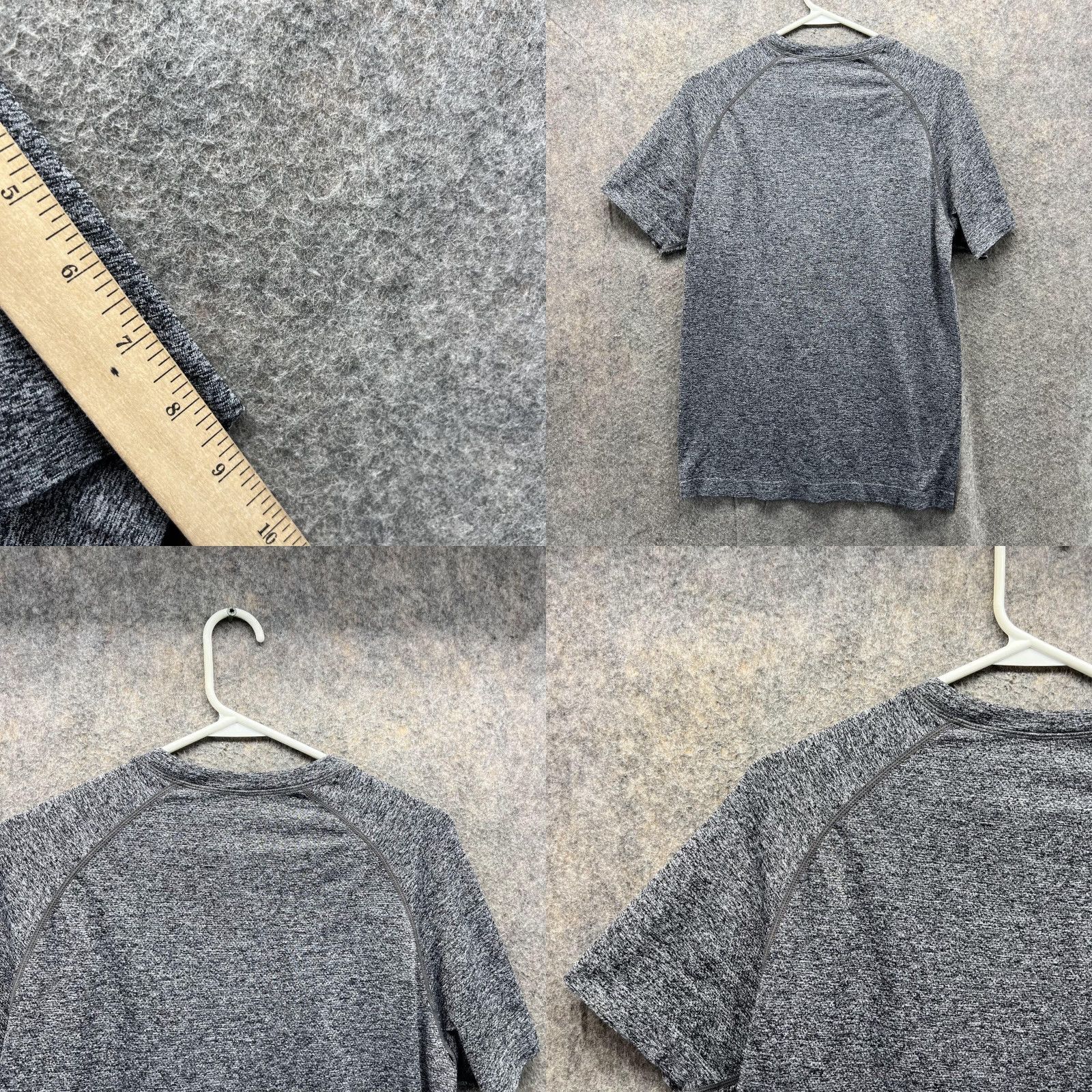 Fabletics Fabletics Shirt Men Small Heather Gray Casual Tee Crewneck Nylon Polyester Size US S / EU 44-46 / 1 - 8 Thumbnail