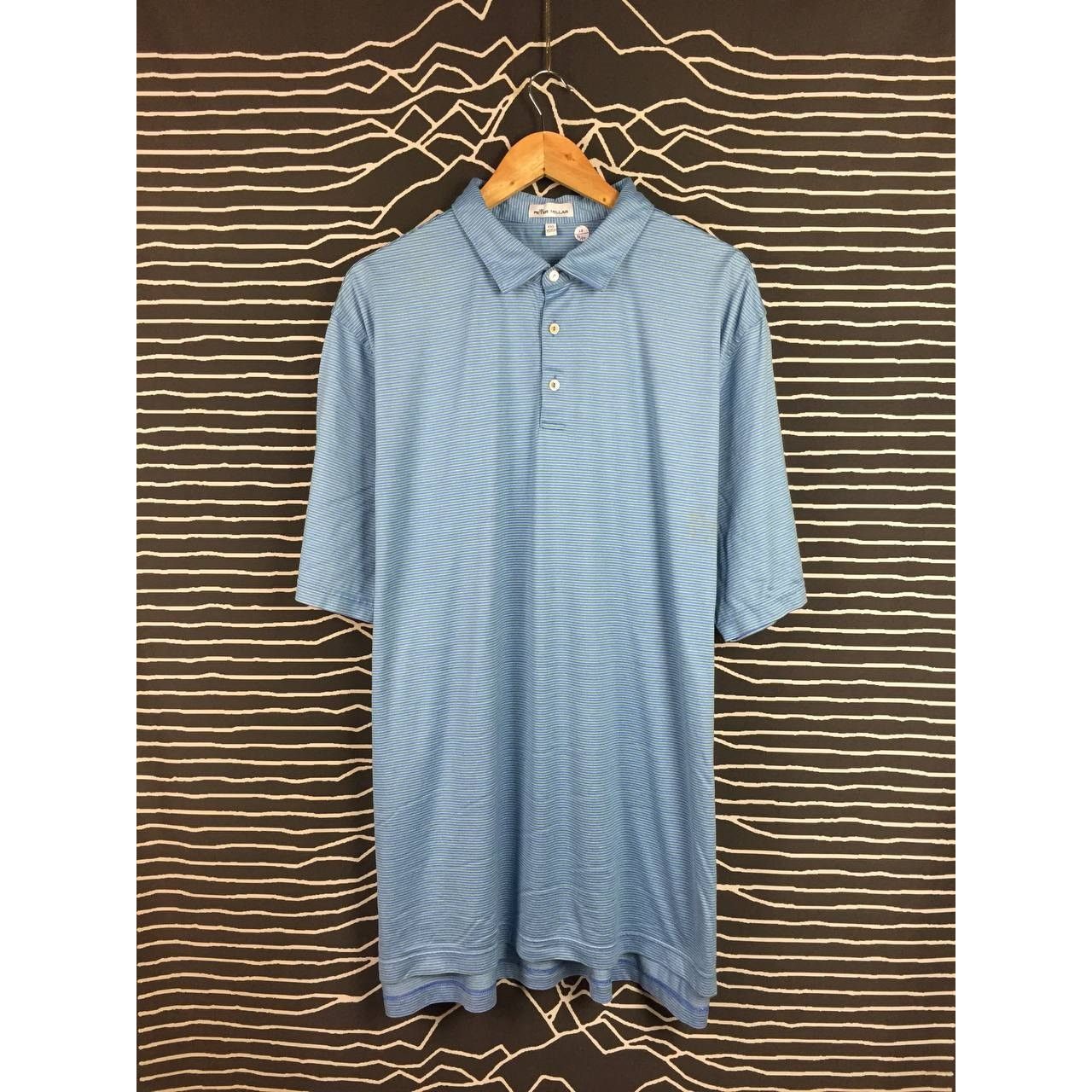 Peter Millar × Vintage Peter Millar Crown Golf Performance Striped Polo Tee Size US XXL / EU 58 / 5 - 1 Thumbnail