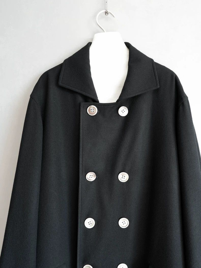 Yohji Yamamoto Yohji Yamamoto Yohji Yamamoto Oversized Black Coat with Bu Size US M / EU 48-50 / 2 - 6 Thumbnail