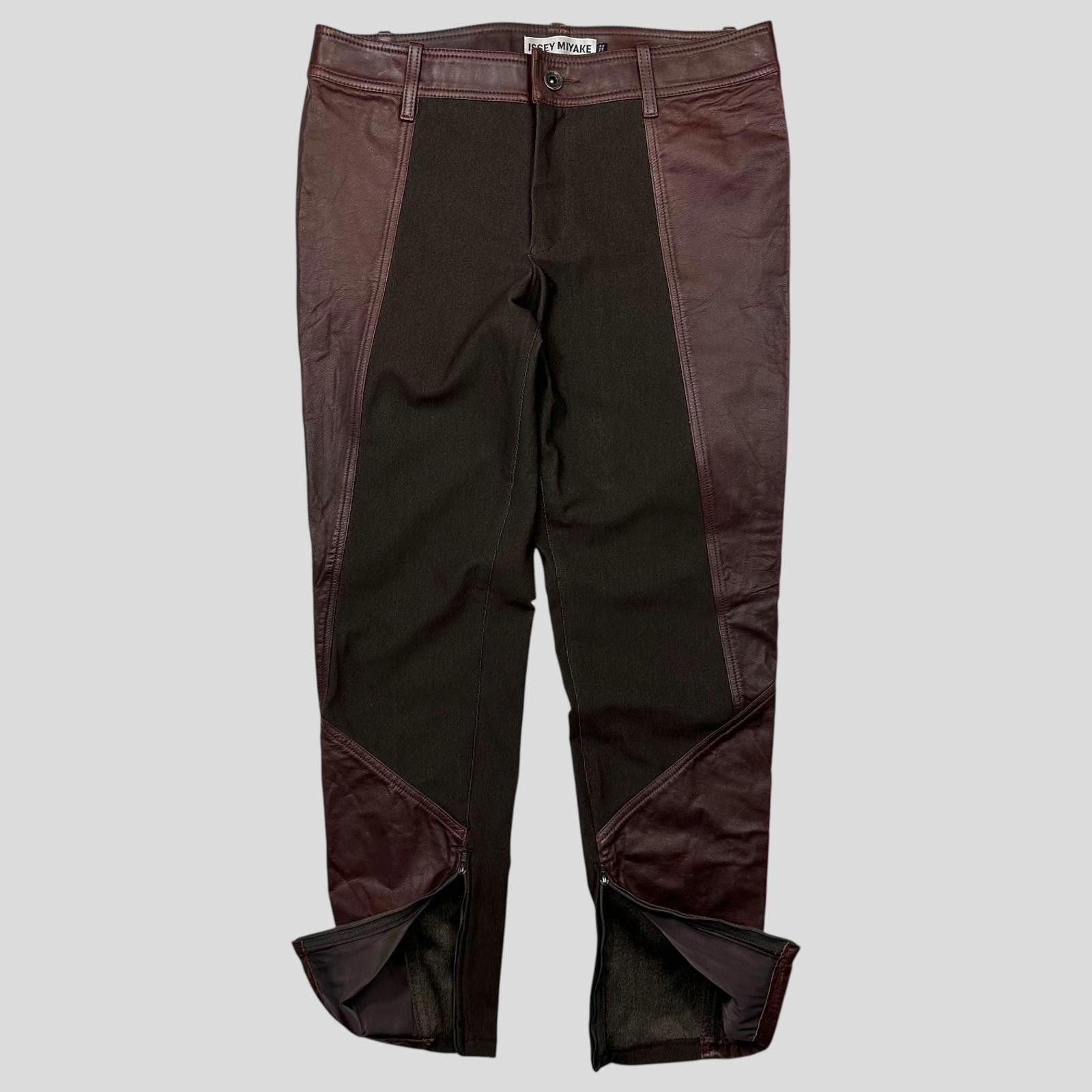 Issey Miyake Issey Miyake 2003 Leather Moto Trousers - 3 (S) Size 30" / US 8 / IT 44 - 5 Thumbnail
