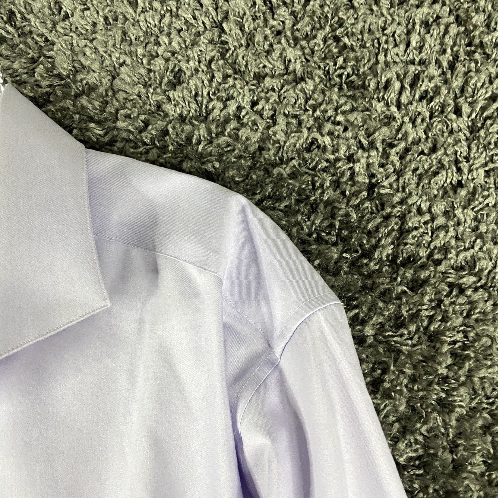 Calvin Klein Calvin Klein Dress Shirt Long Sleeve Men 18.5 34/35 Purple Mens Size 48R - 4 Thumbnail