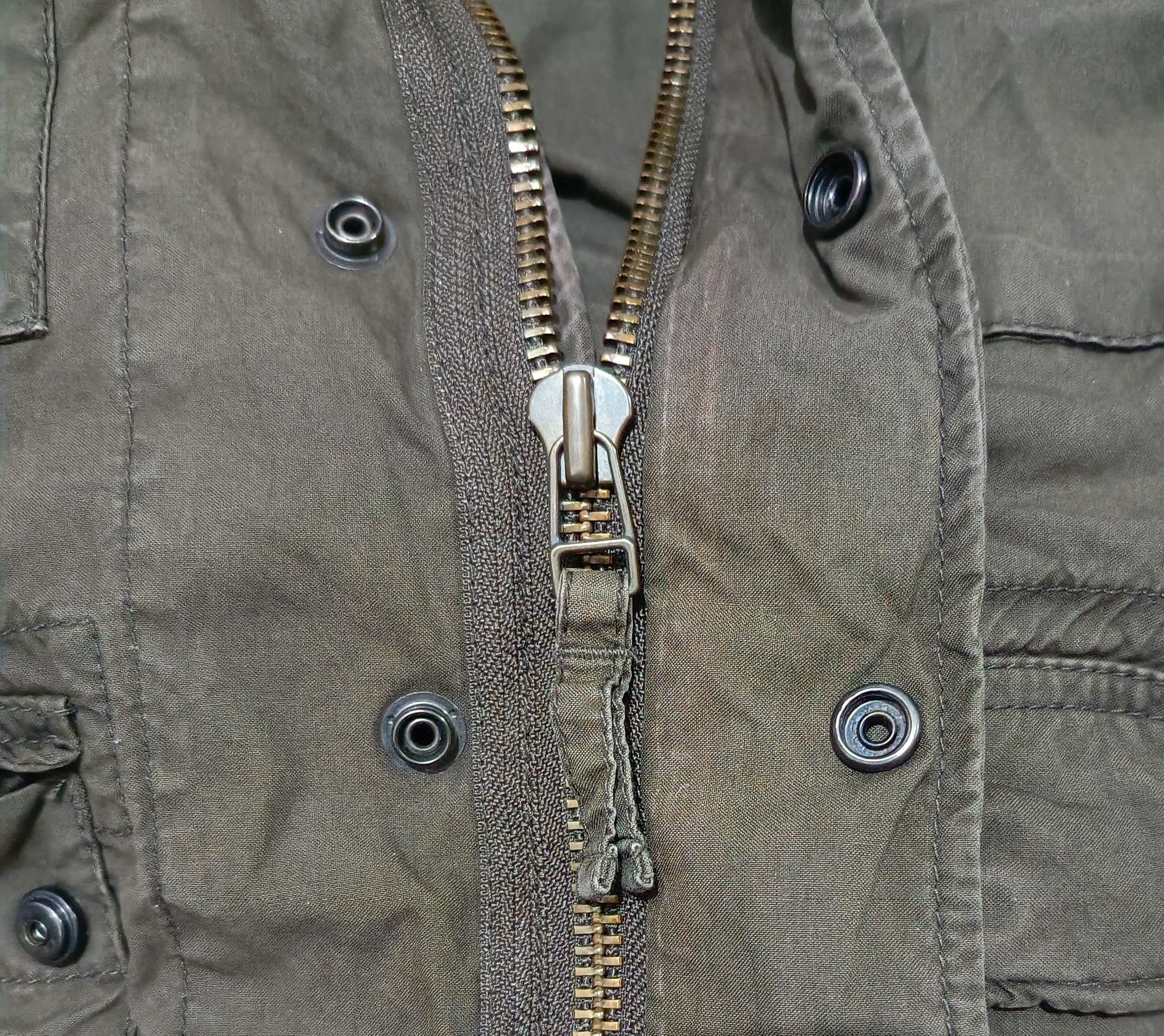 Beams Plus × Japanese Brand Vintage 🇯🇵Beams Army Cargo Cable Cropped Jacket Big Zipper Size US M / EU 48-50 / 2 - 4 Thumbnail