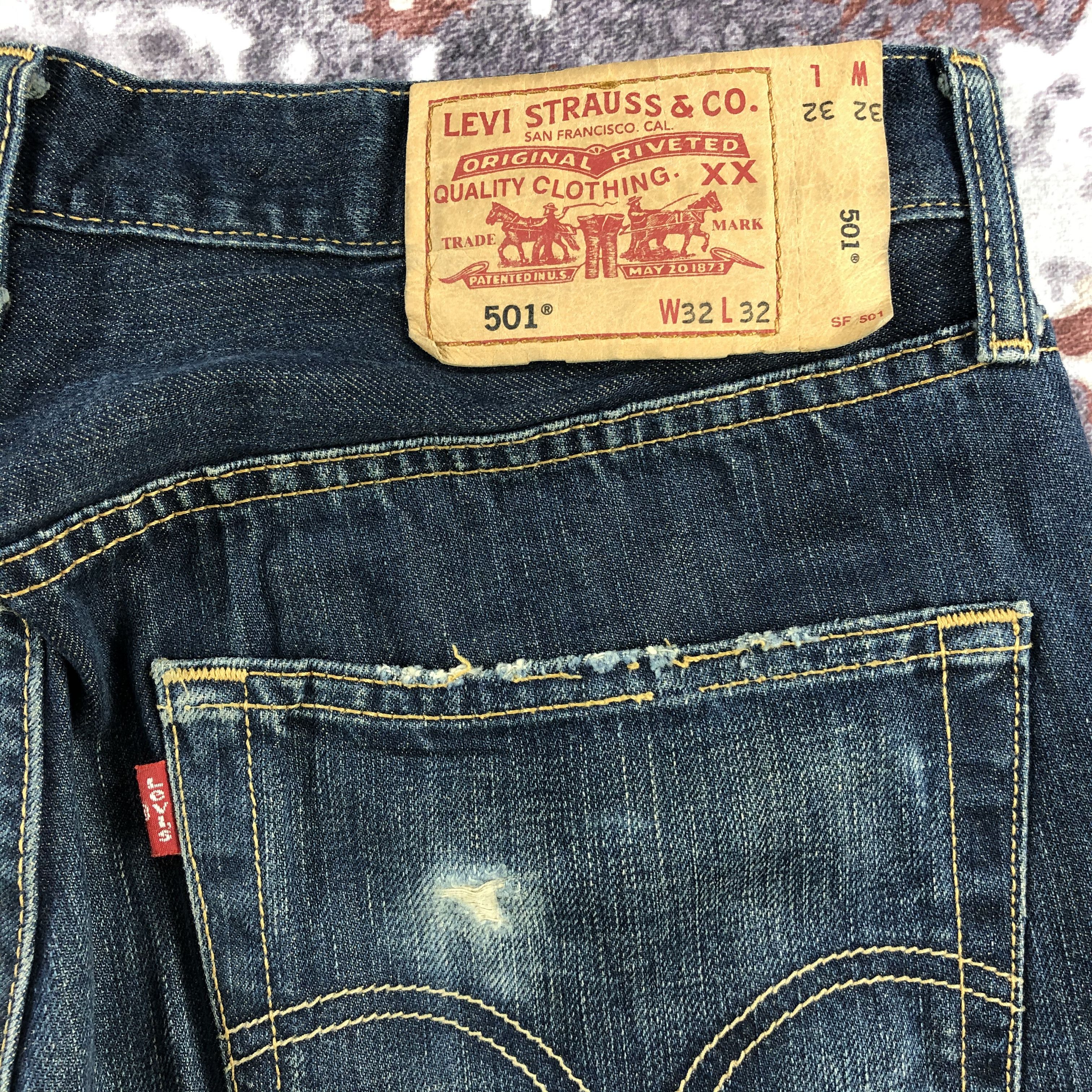 Levi's Vintage 90s Levis 501 Jeans-JM2093 Size US 33 - 6 Thumbnail