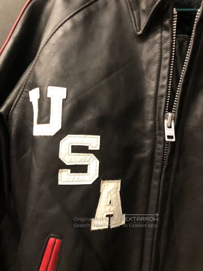 Other 441 color-blocked cowhide classic lapel motorcycle jacket Size US XS / EU 42 / 0 - 5 Thumbnail