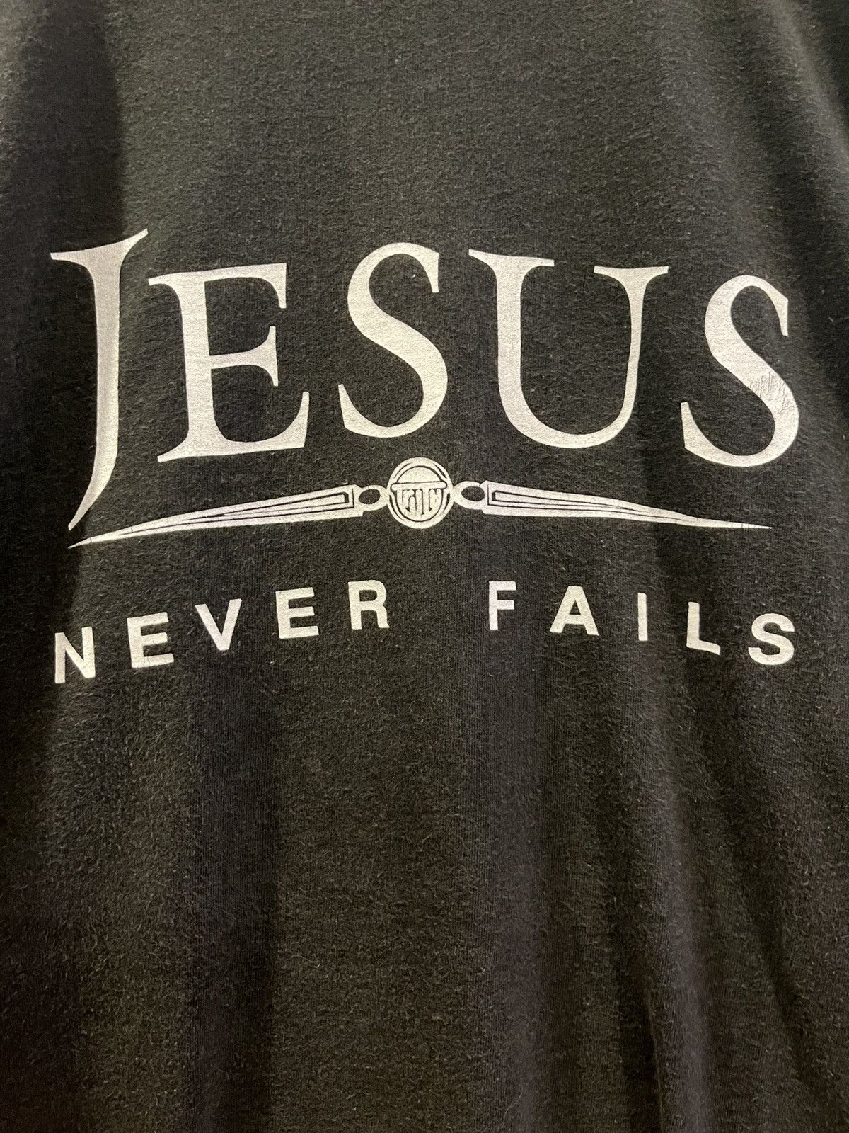 Other Vintage 90s Jesus Never Fails T-Shirt Size US XXL / EU 58 / 5 - 3 Thumbnail