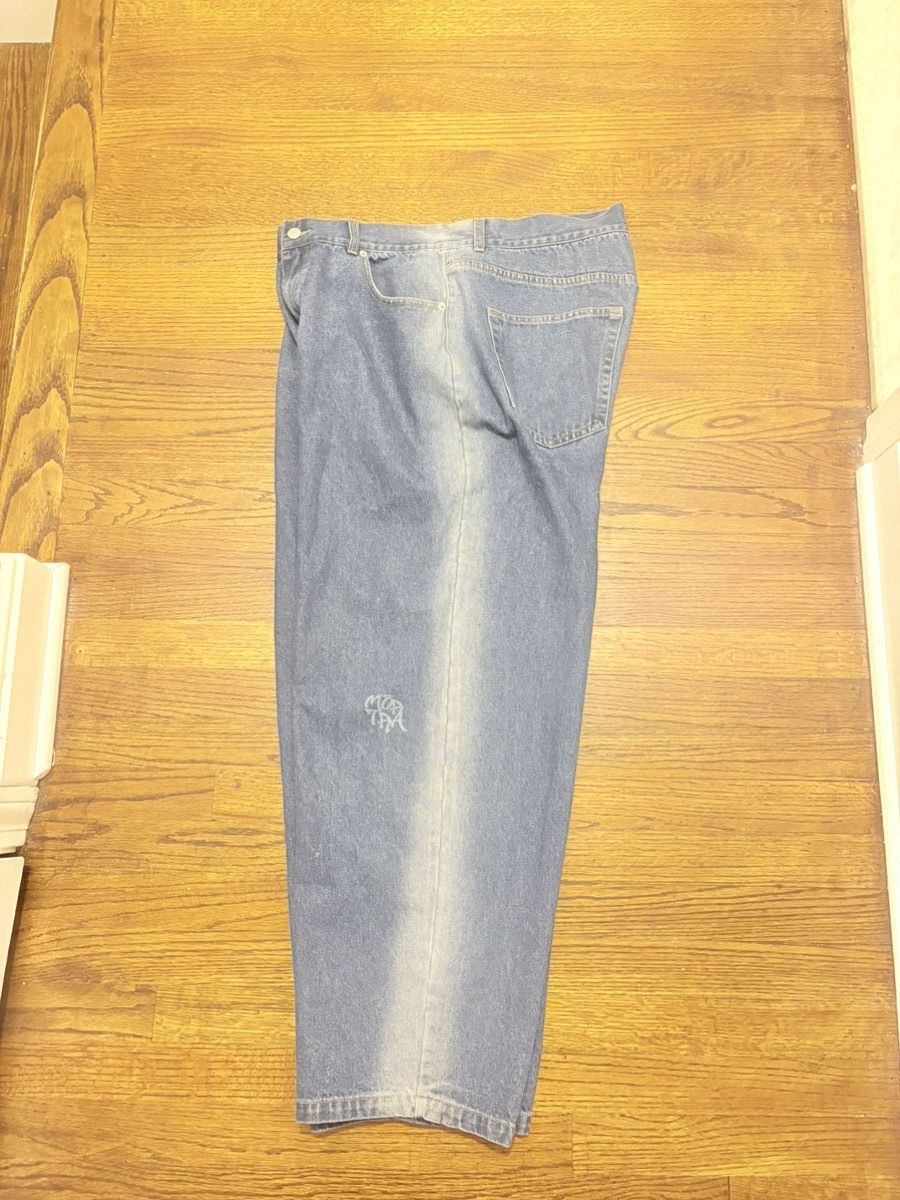 Mertra Mertra baggy light blue jeans with stripe Size US 34 / EU 50 - 2 Thumbnail