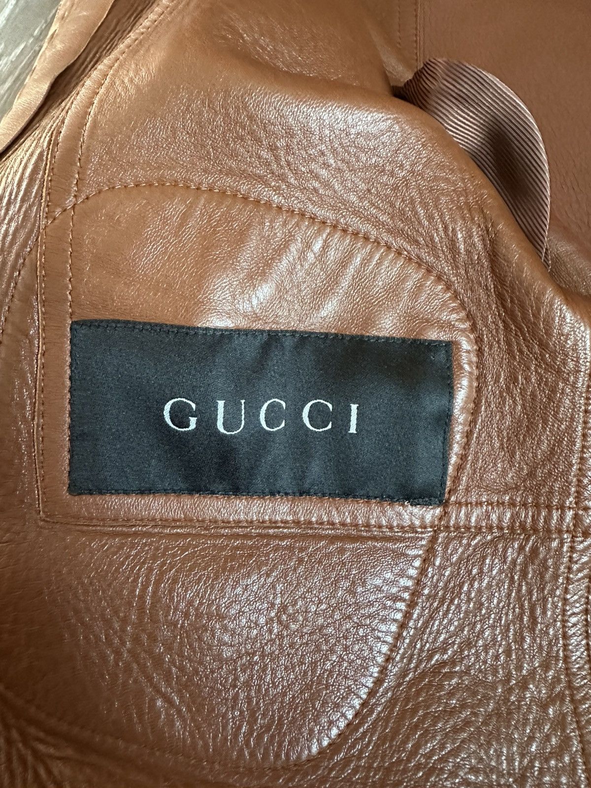 Gucci gucci ss99 by tom ford leather biker jacket Size S / US 4 / IT 40 - 6 Thumbnail