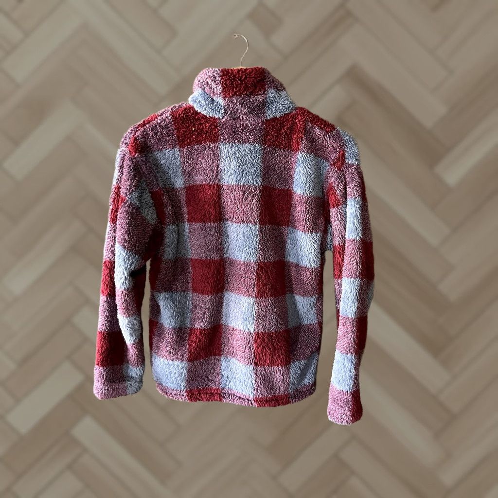 Eddie Bauer Eddie Bauer Womens Pullover Sweatshirt Blue Checkered Sherpa Size S Small Regular Sweatshirt Women- Pullover Sherpa Blue Checkered Red? Size S / US 4 / IT 40 - 1 Thumbnail