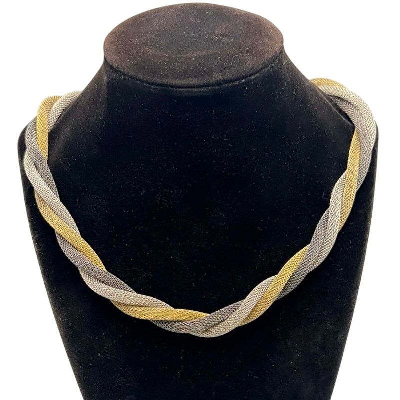 Other 90s Gold & Silver Twist Necklace Size ONE SIZE - 1 Thumbnail