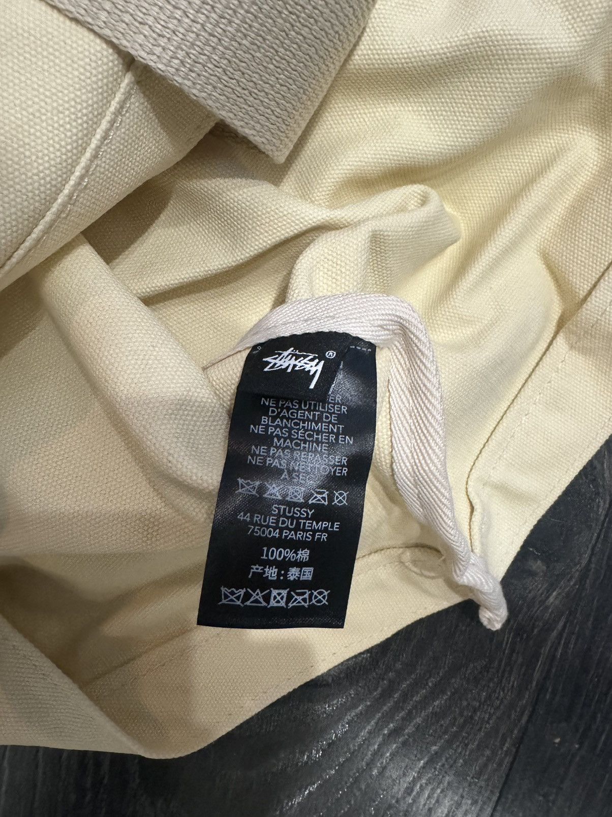 Stussy Large Beige Canvas Stussy Tote Bag Size ONE SIZE - 6 Thumbnail