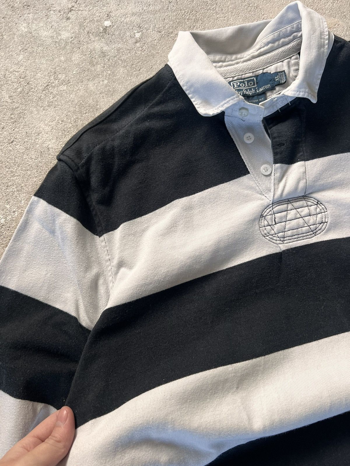 Polo Ralph Lauren Vintage Polo Ralph Lauren Rugby Striped Size US XL / EU 56 / 4 - 6 Thumbnail