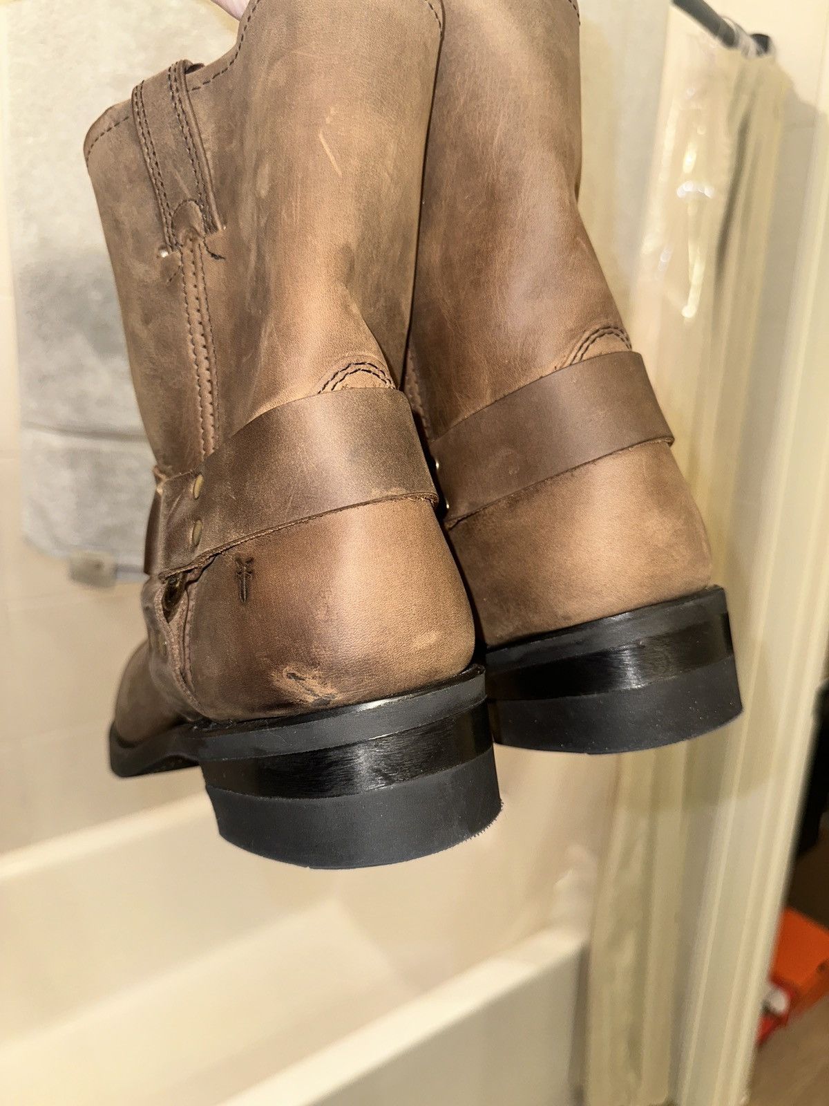 Frye Frye harness boots 8R tan color Size US 10 / EU 43 - 5 Thumbnail