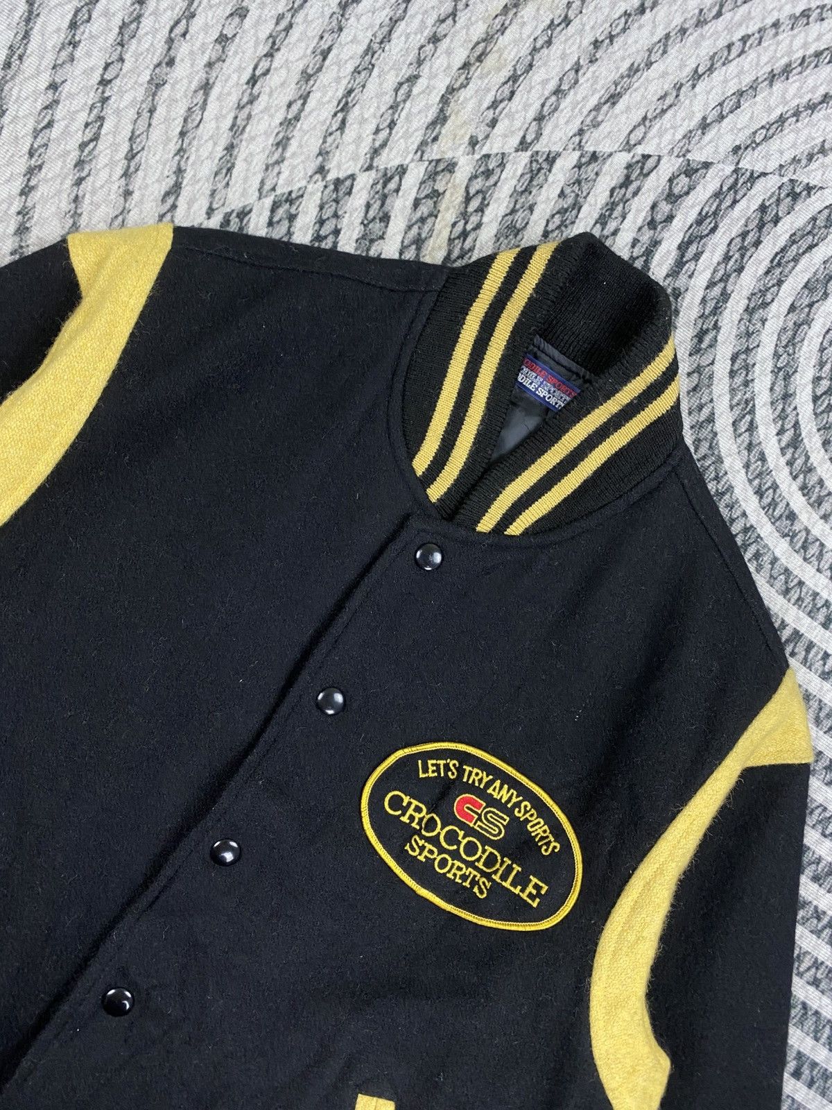 Vintage 🔥80s Vintage Crocodile Sports Varsity Wool Jacket Size US M / EU 48-50 / 2 - 6 Thumbnail