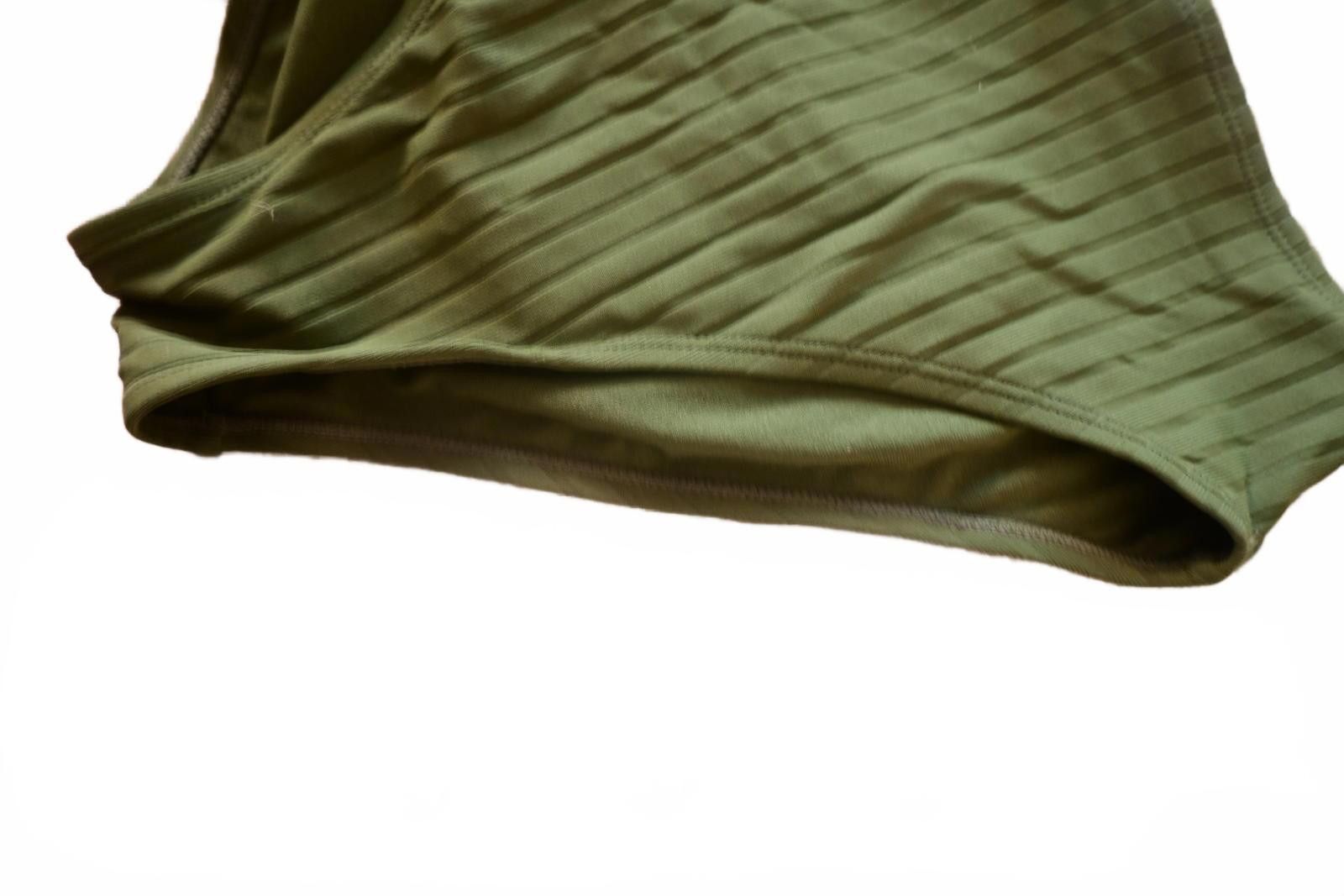 Other Olive Green Ribbed Bikini Bottoms with Buckle Detail Medium Size ONE SIZE - 3 Thumbnail