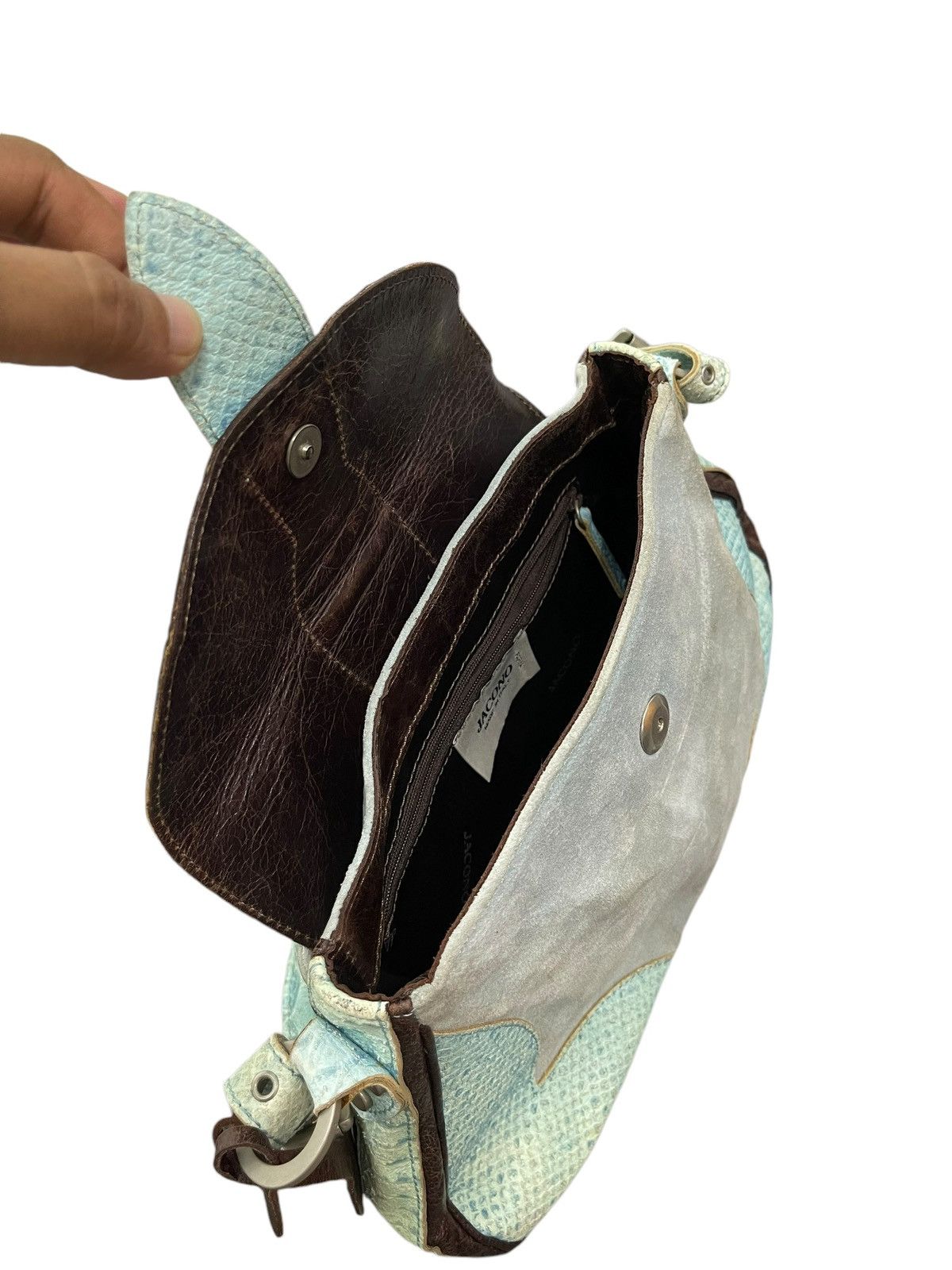 Leather Full Leather Jacono Italy Hand Shoulder Bag 9🟩 Size ONE SIZE - 21 Thumbnail