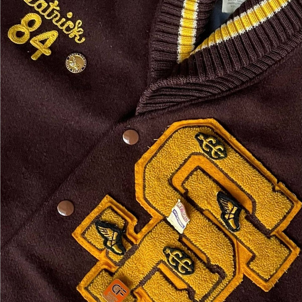 Vintage VTG 1984 San Francisco Track & Field Varsity Jacket Size L Size US L / EU 52-54 / 3 - 3 Thumbnail