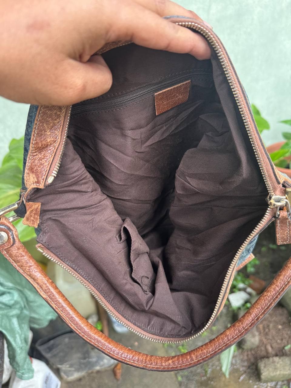 Gucci × Vintage Authentic Gucci Gg Denim blue Size ONE SIZE - 6 Thumbnail