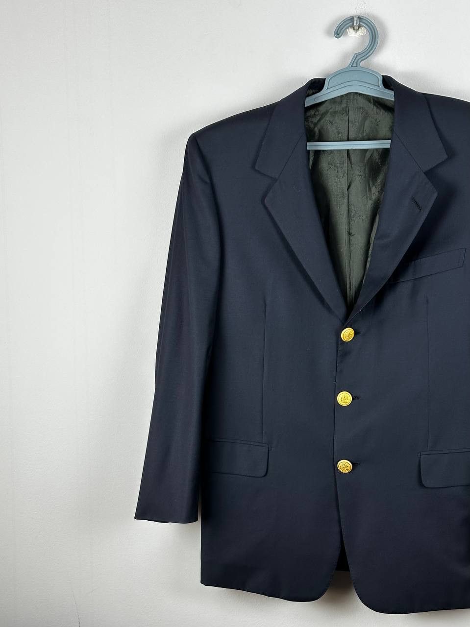 Brioni Vintage Brioni Luxury Wool Navy Blazer Made In Italy Size 50S - 2 Thumbnail