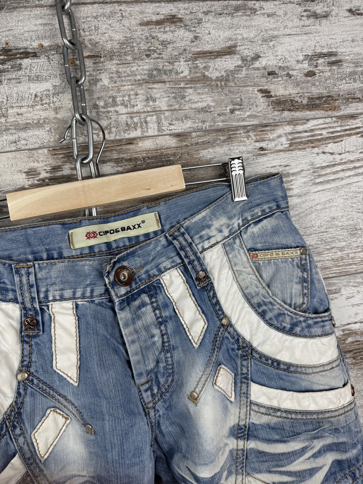 Vintage Mens Vintage Cipo & Baxx denim jeans pants avant garde y2k Size US 33 - 6 Thumbnail