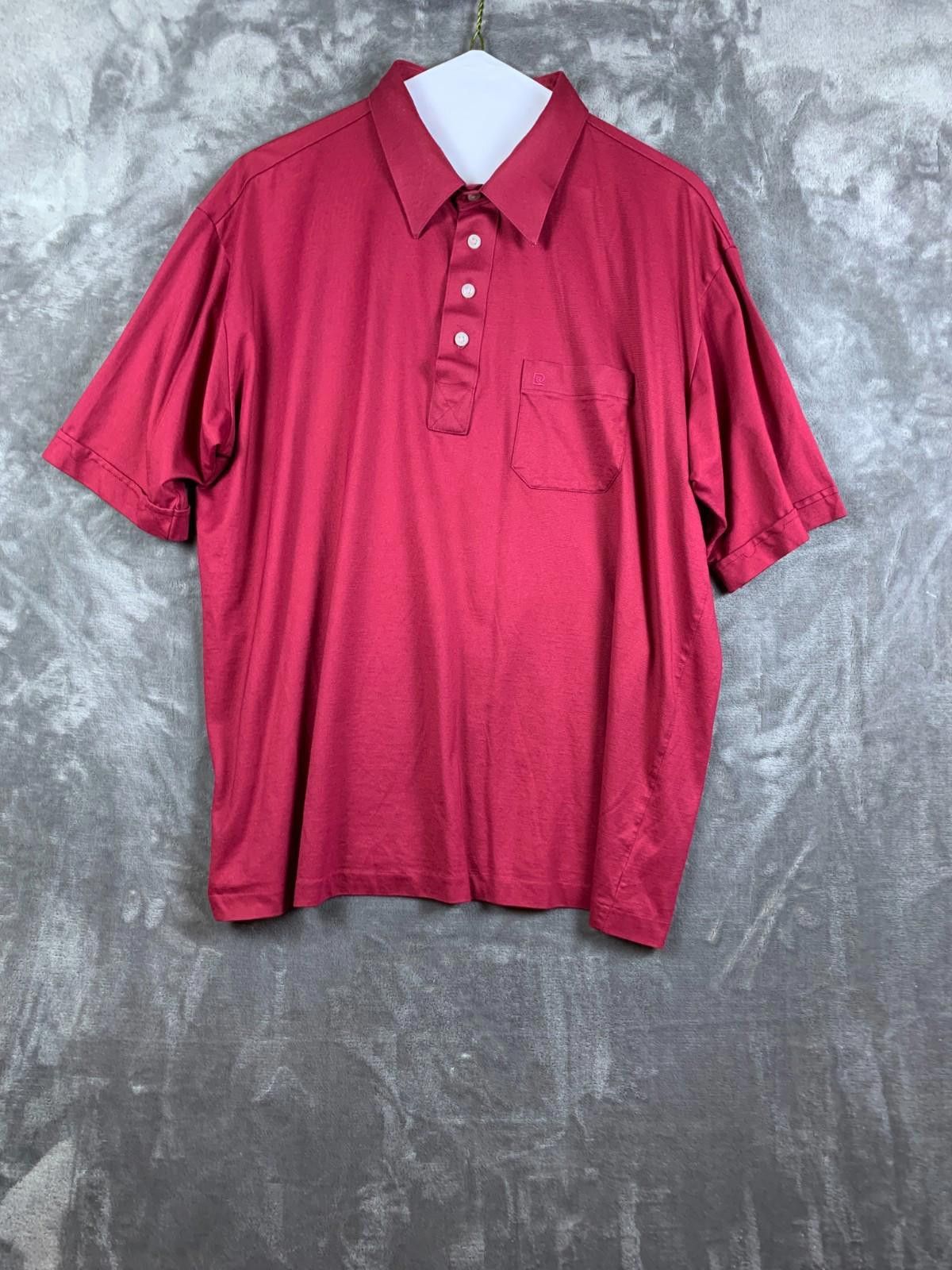 Pierre Cardin Pierre Cardin Mens Golf Casual Polo Shirt Red SS Sz XL (246) Size US XL / EU 56 / 4 - 1 Thumbnail